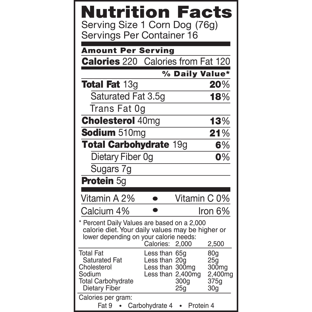 Bar-S® Classic Corn Dogs 42.72 oz. Box