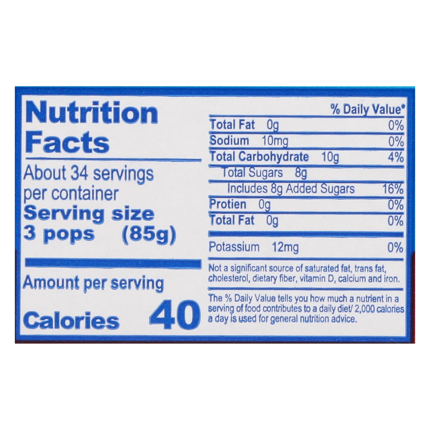 Pacific Kidz Freezstix Ice Pops 100 - 1 oz Pops