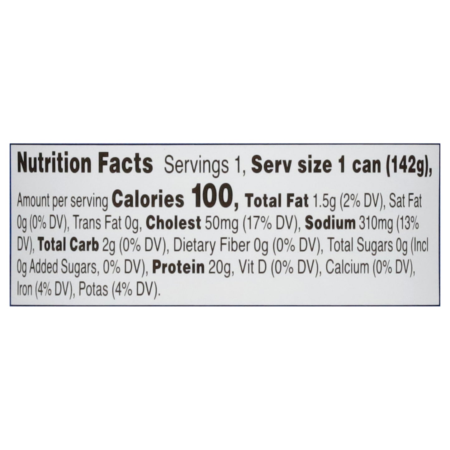 Food Club Chunk Light Tuna in Water 5 oz