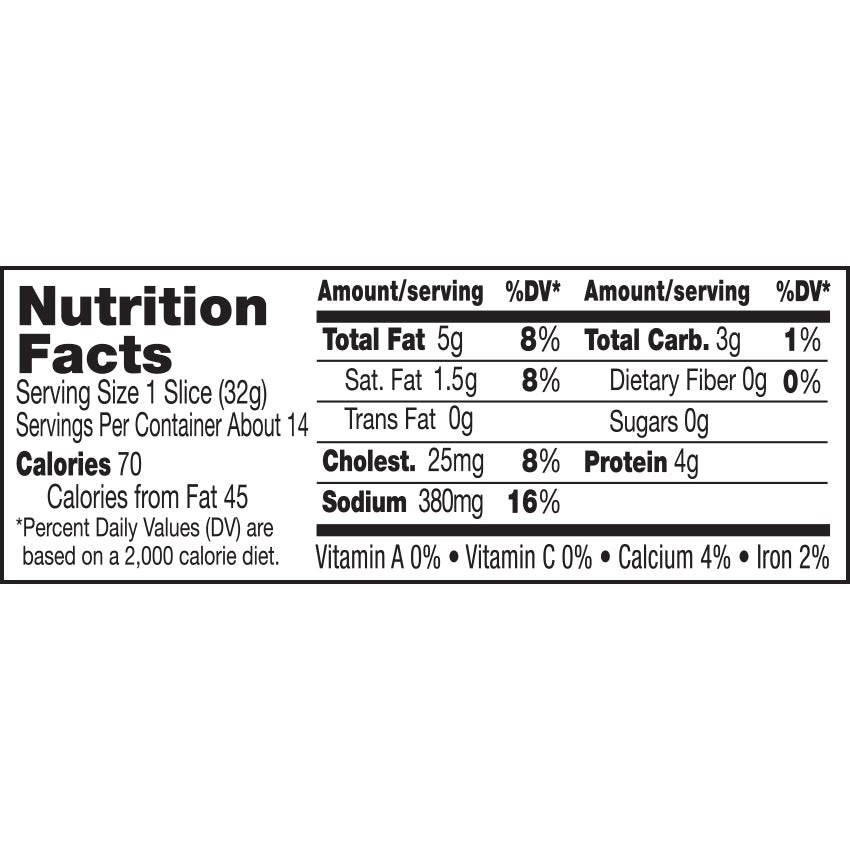 Bar-S Turkey Bologna Sliced Deli-Style Lunch Meat, 14 Slices Per Package, 1 Pound Pack