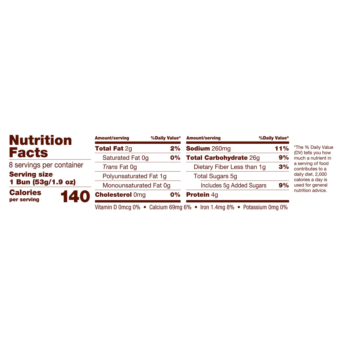 Aunt Hattie's Potato Hamburger Buns, Potato Bread Burger Buns, 8 Count