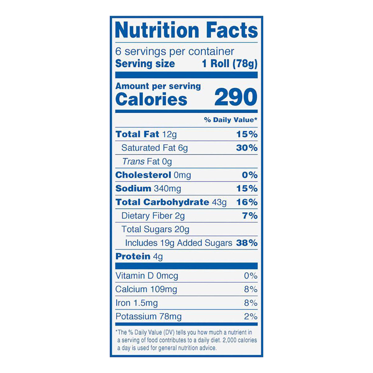 HOSTESS Iced Cinnamon Rolls, 6 Count , 16.50 oz