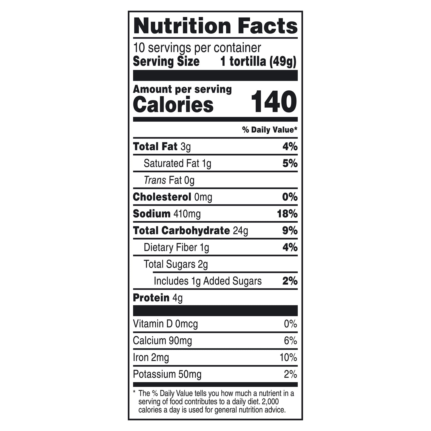 Mission Soft Taco Flour Tortillas, 10 Count