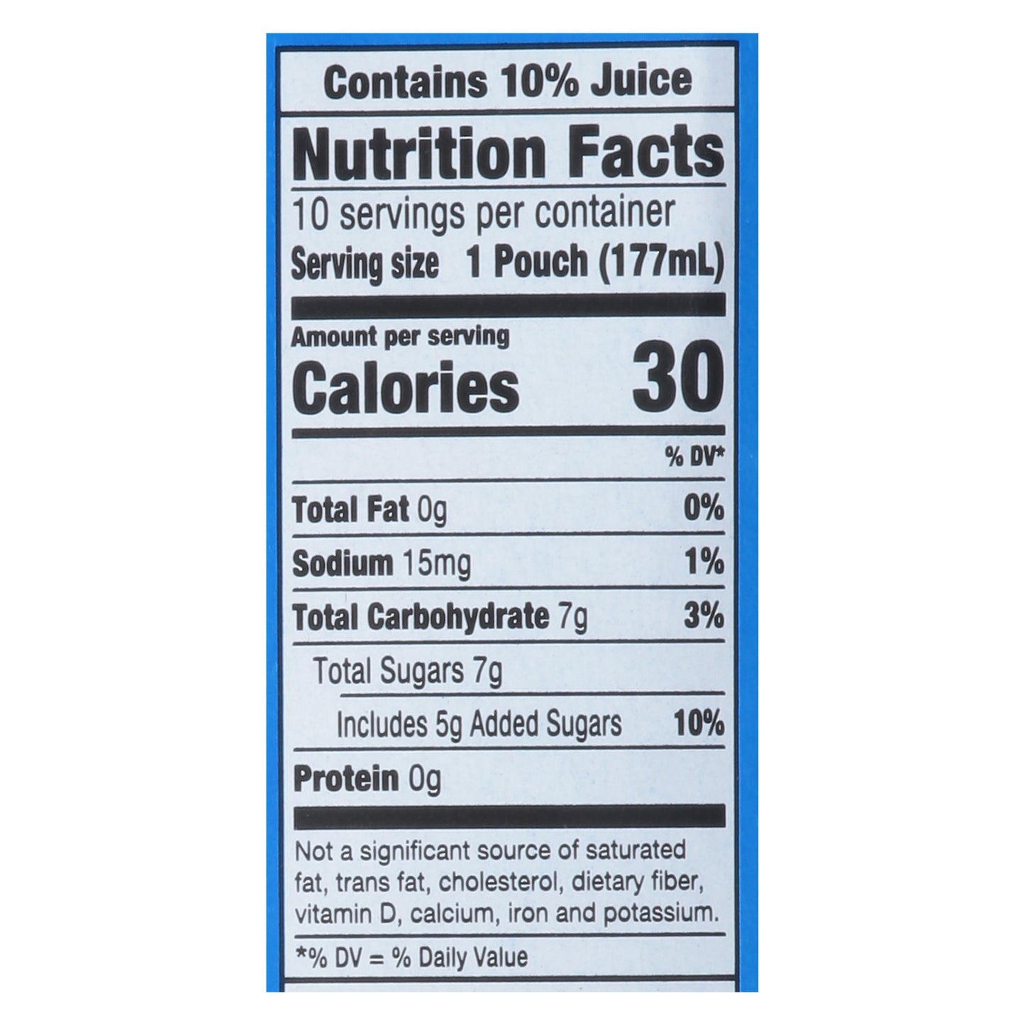 Capri Sun Strawberry Kiwi Flavored Juice Drink Blend 10 - 6 fl oz Pouches