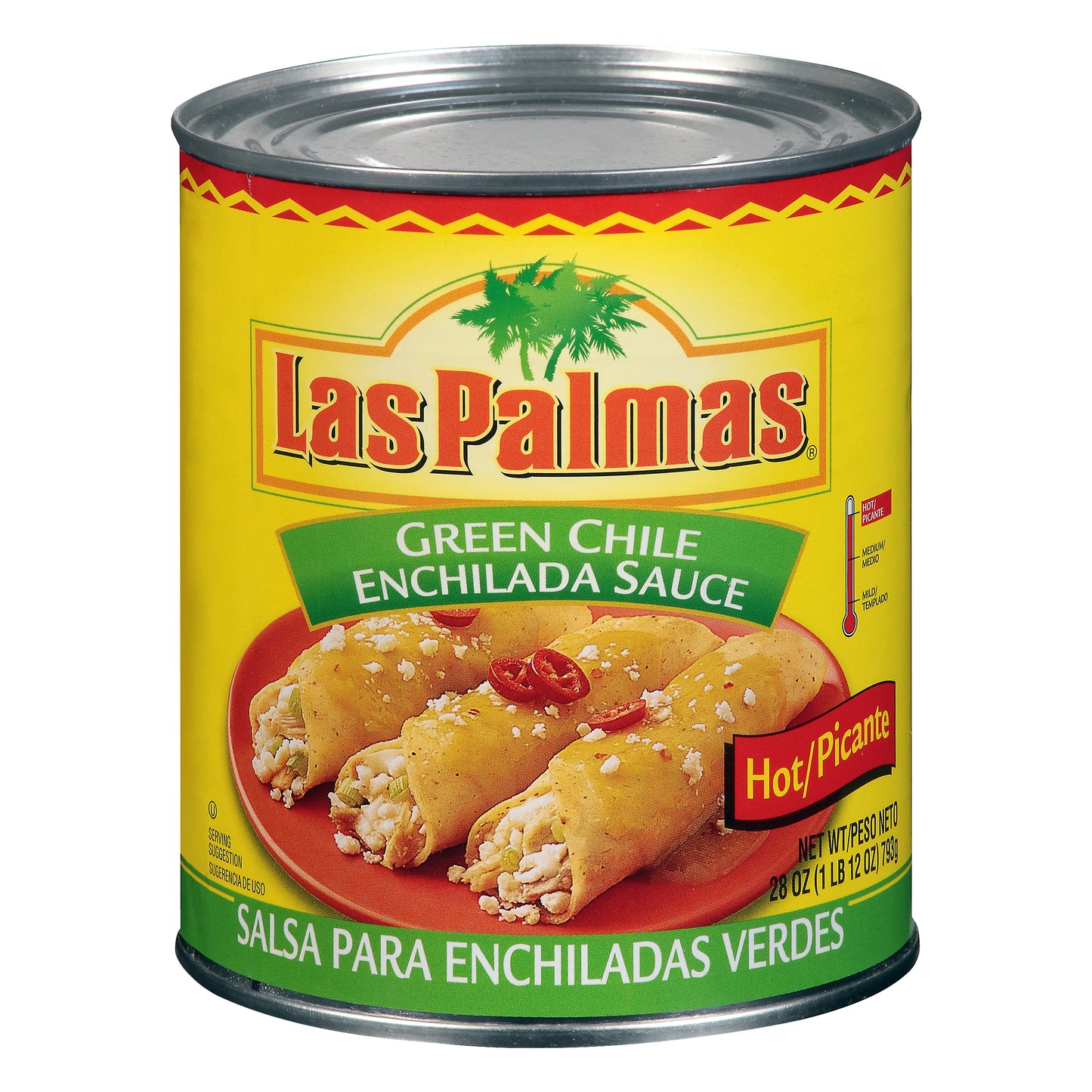 Las Palmas Hot Green Chile Enchilada Sauce, 28 oz