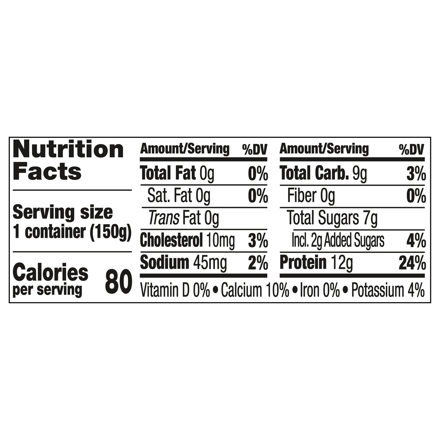 Dannon Light + Fit Banana Cream Greek Fat Free Yogurt, 5.3 OZ Yogurt Cup