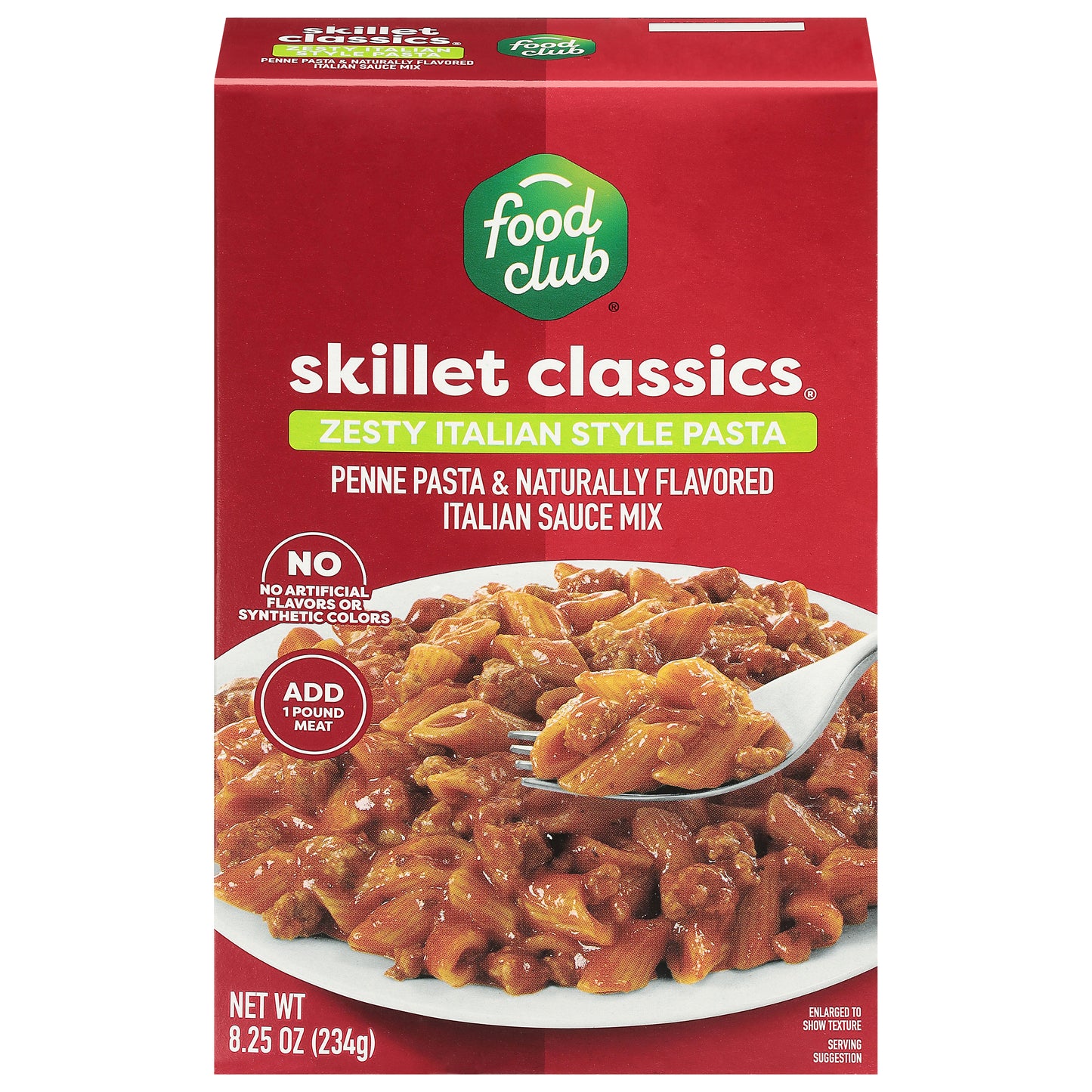 Food Club Skillet Classics Zesty Italian Style Pasta 8.25 oz