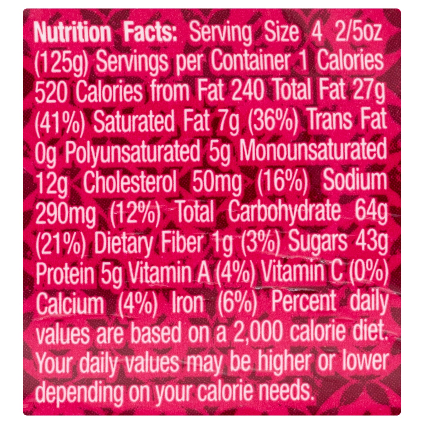 Just Desserts Red Velvet Cupcake 4.4 oz