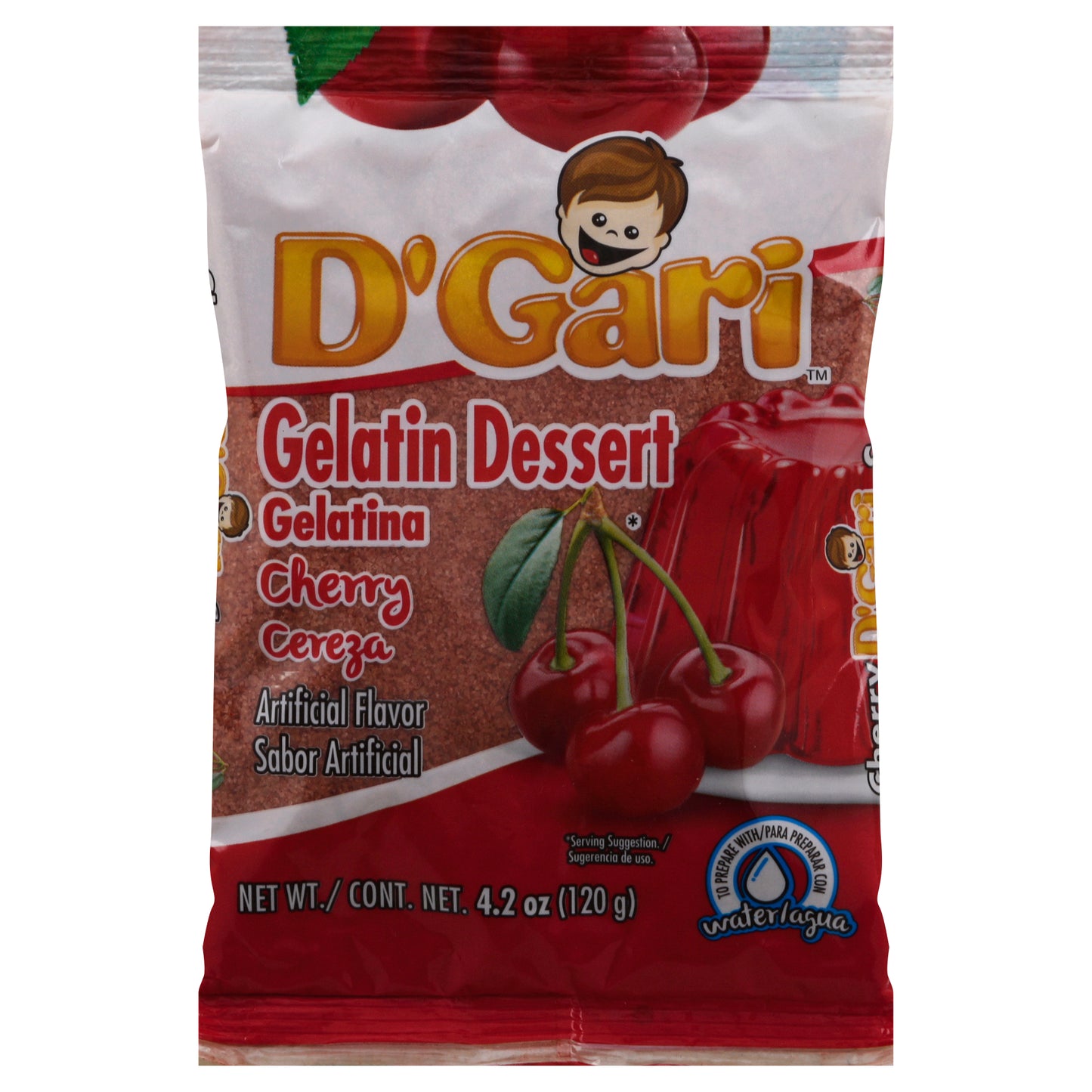 D'Gari Gelatin Dessert 4.2 oz - Cherry