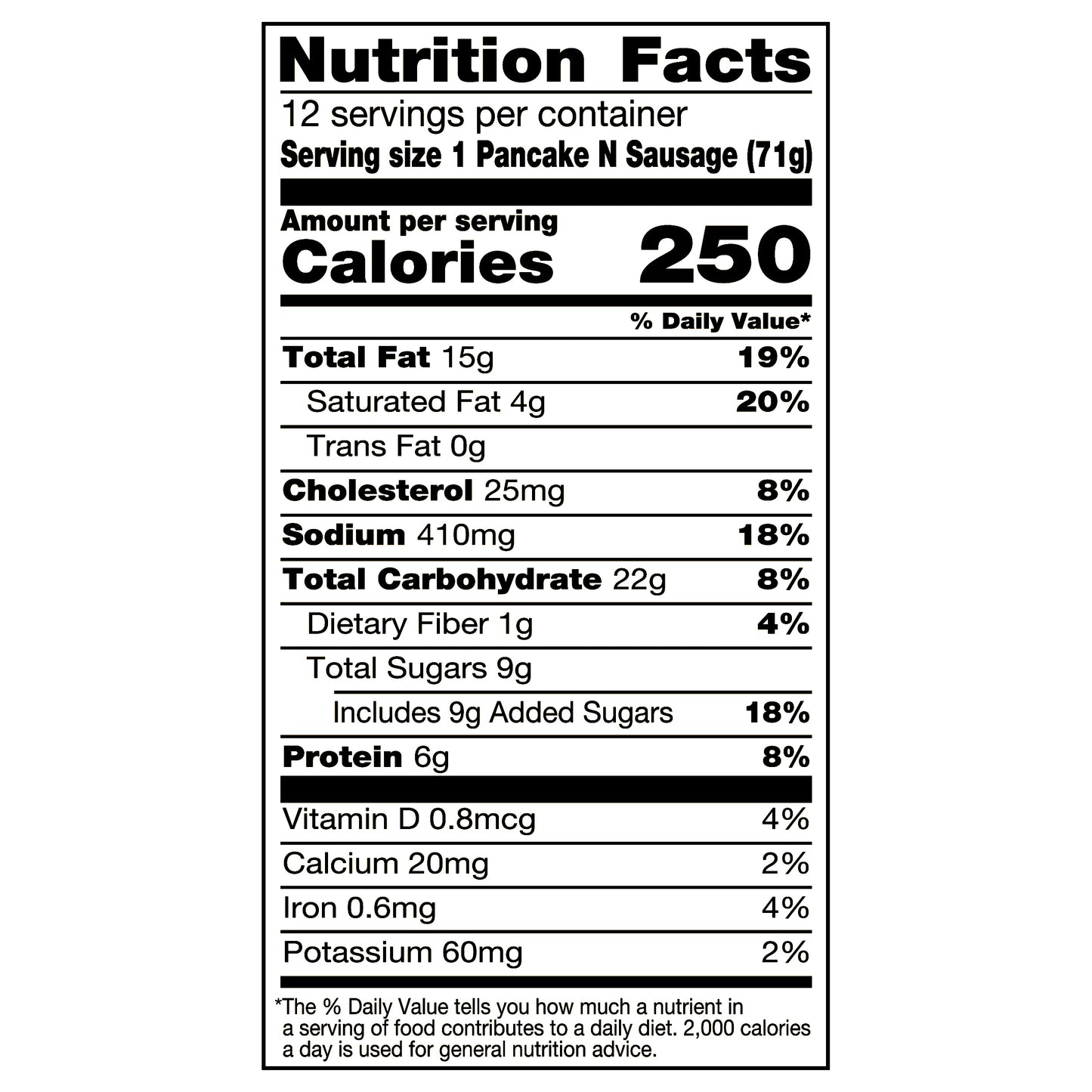 Jimmy Dean Original Pancakes & Sausage 12 ea