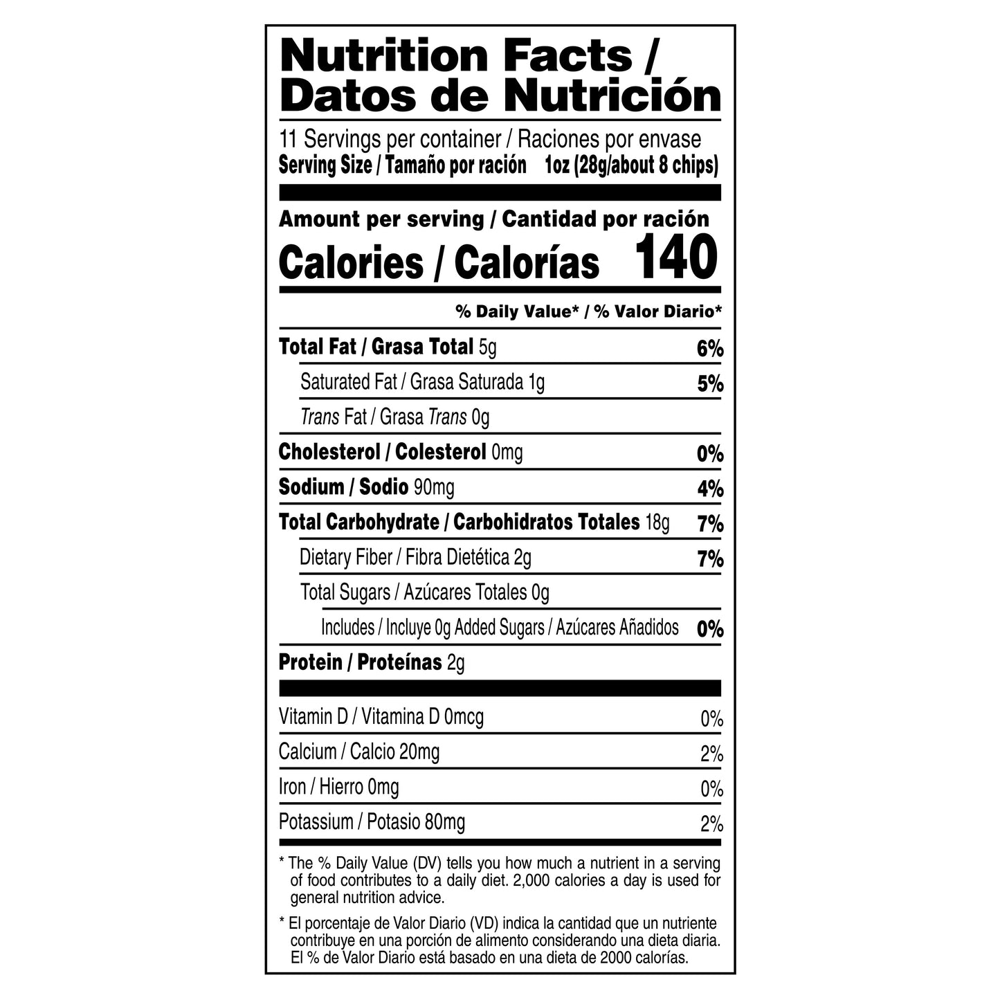 Calidad White Corn Tortilla Chips, 11 oz