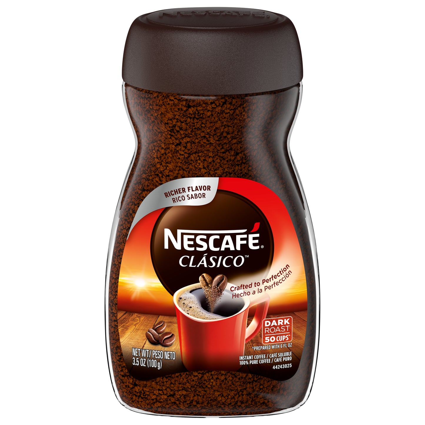 Nescafe Clasico Instant Dark Roast Coffee 3.5 oz