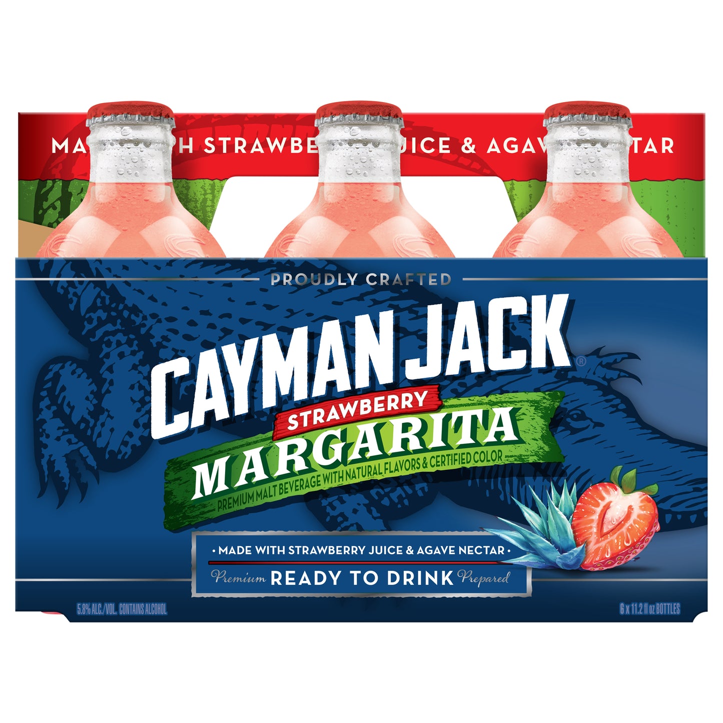 Cayman Jack Strawberry Margarita 6 Pack
