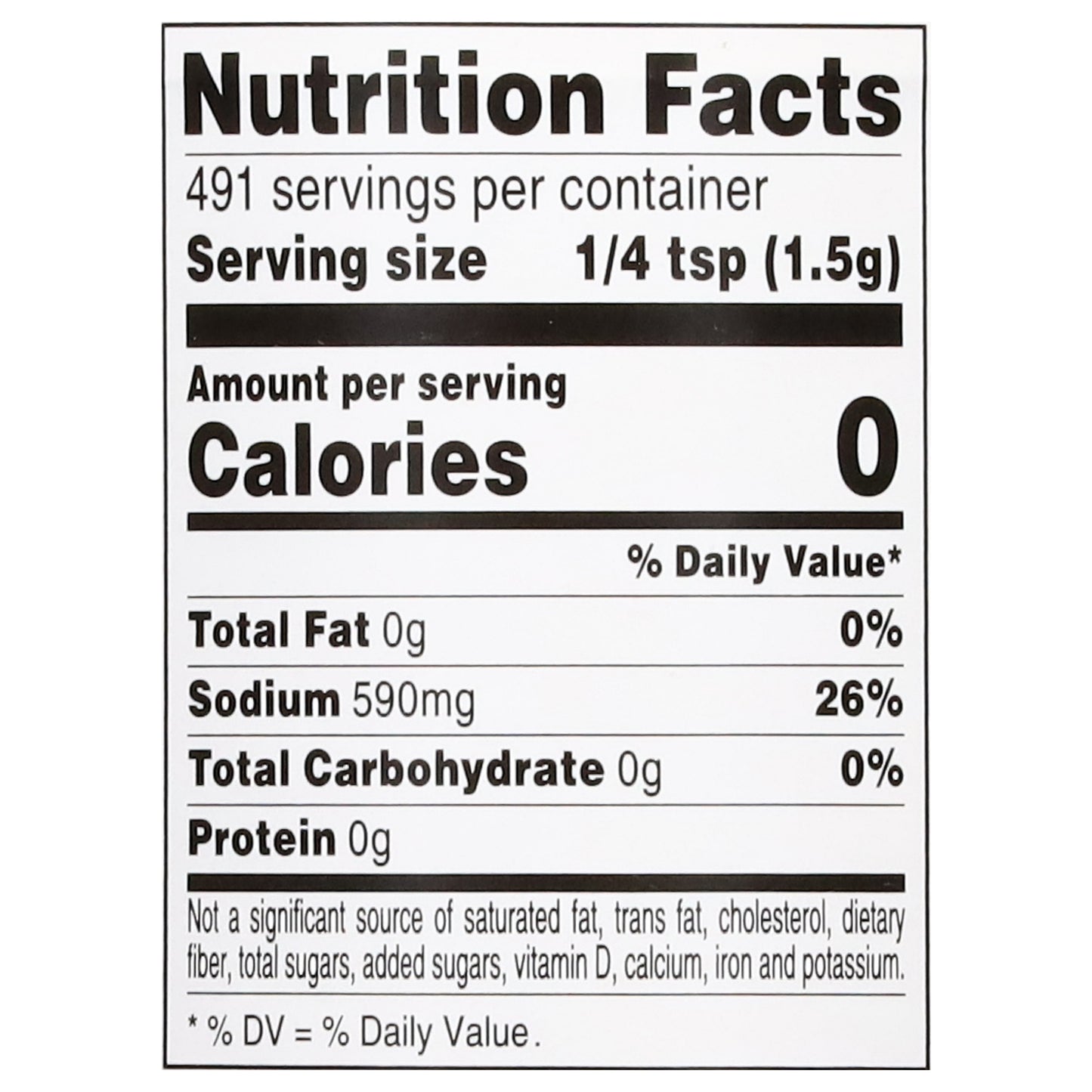 Food Club Salt 26 oz
