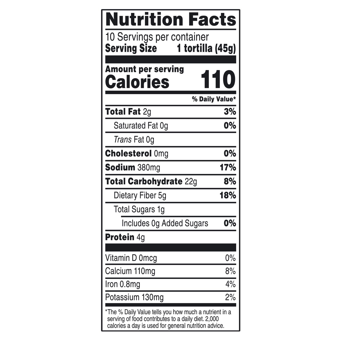 Mission Soft Taco Whole Wheat Tortillas, 10 Count