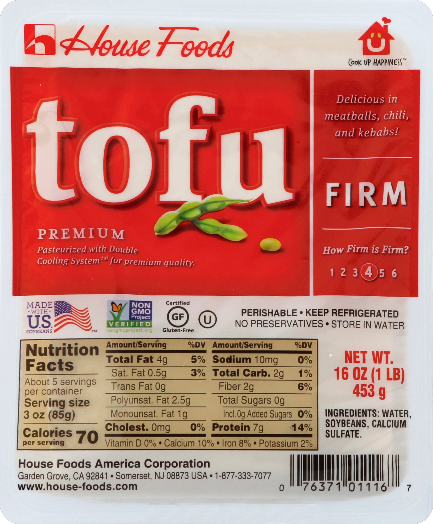 House Foods Tofu 16 oz - Firm