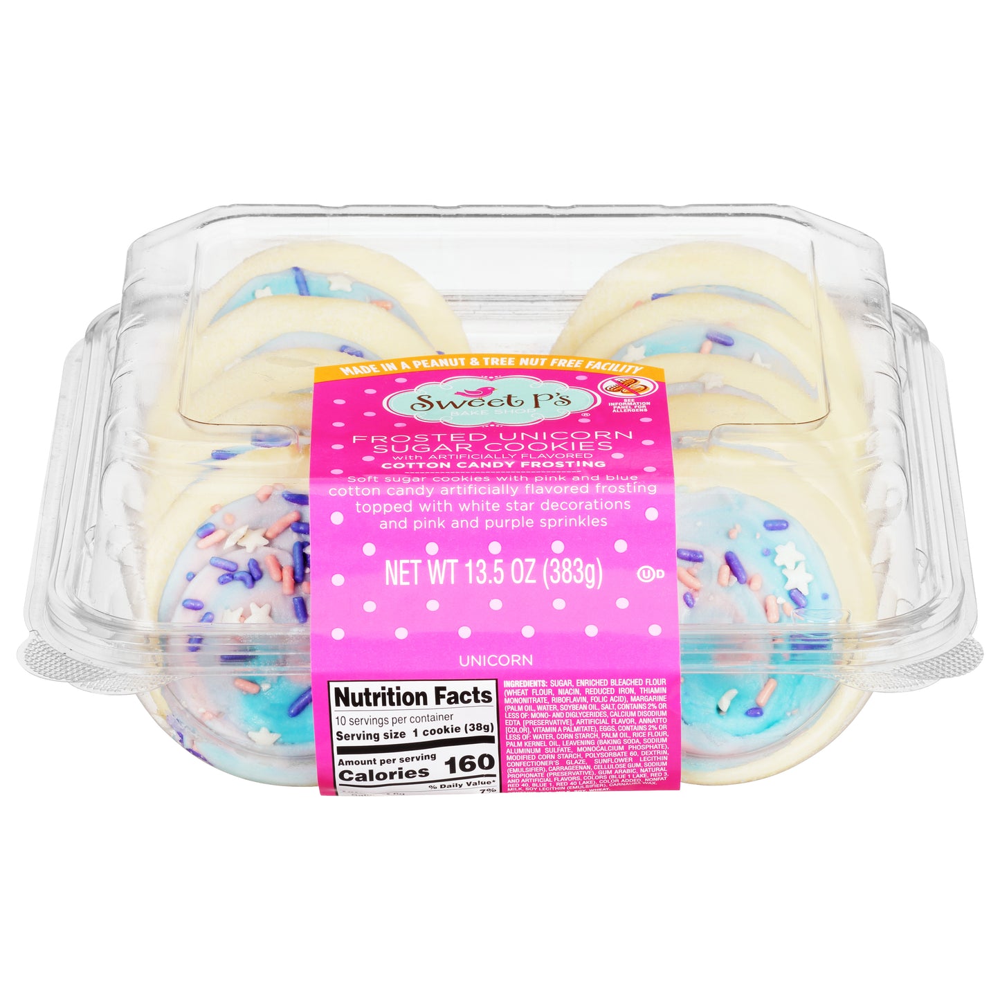 Sweet P's Bake Shop Frosted Unicorn Sugar Cookies 13.5 oz