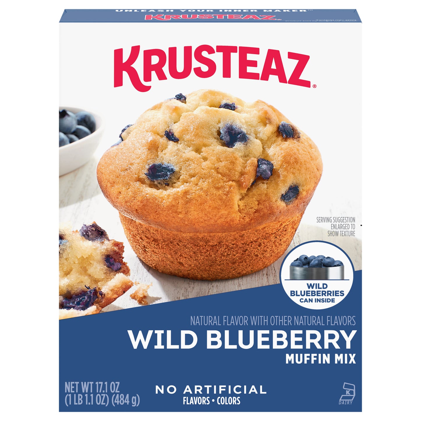 Krusteaz Wild Blueberry Muffin Mix 17.1 oz