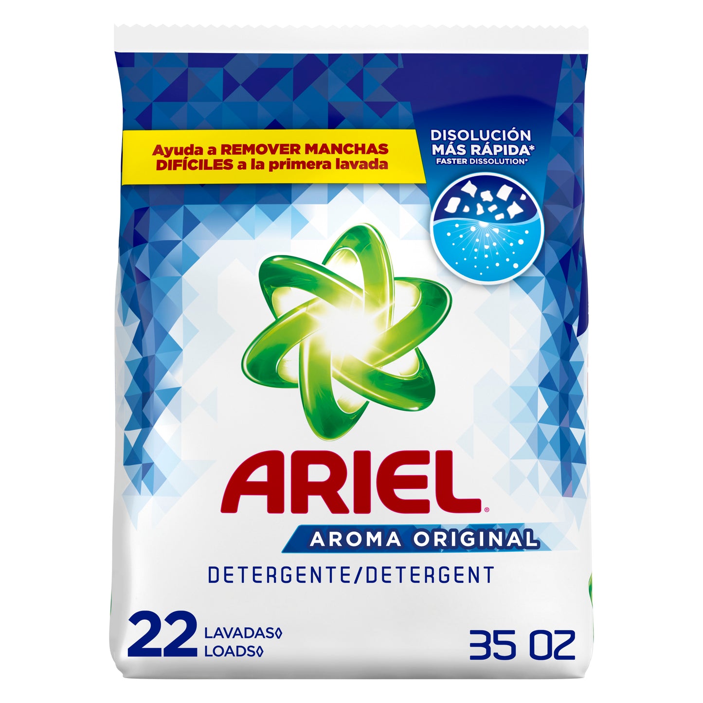 Ariel Laundry Detergent Powder, Original, 22 Loads 35 oz
