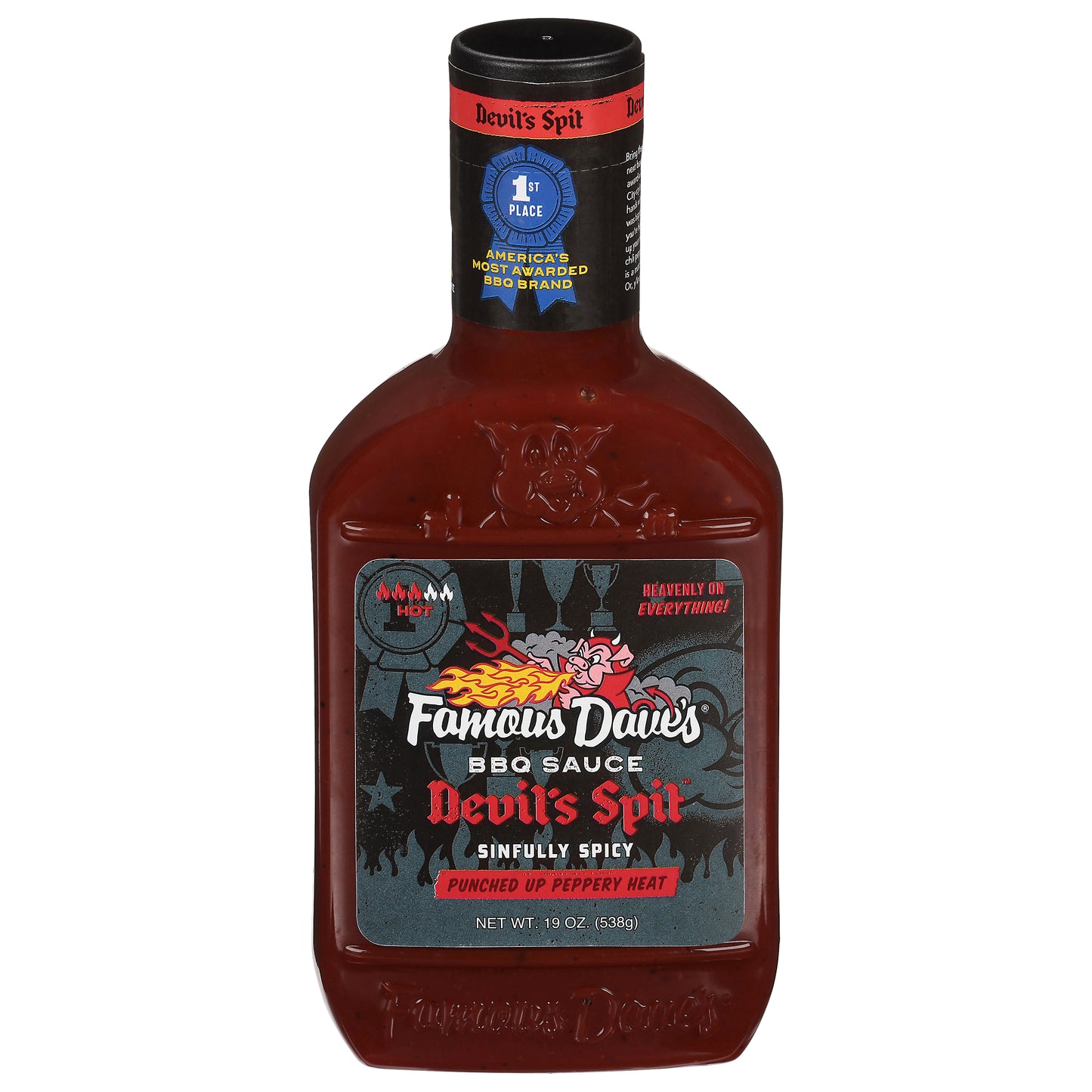 Famous Dave's Hot Devil's Spit BBQ Sauce 19 oz