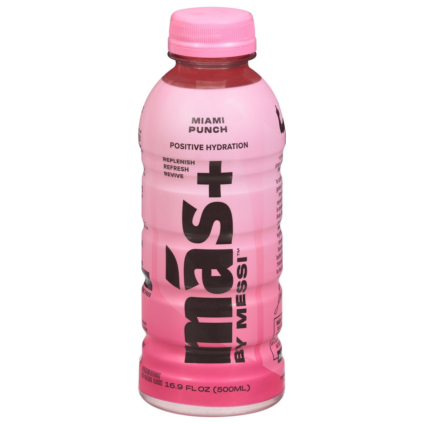 Mas+ by Messi Miami Punch Hydration Beverage 16.9 fl oz