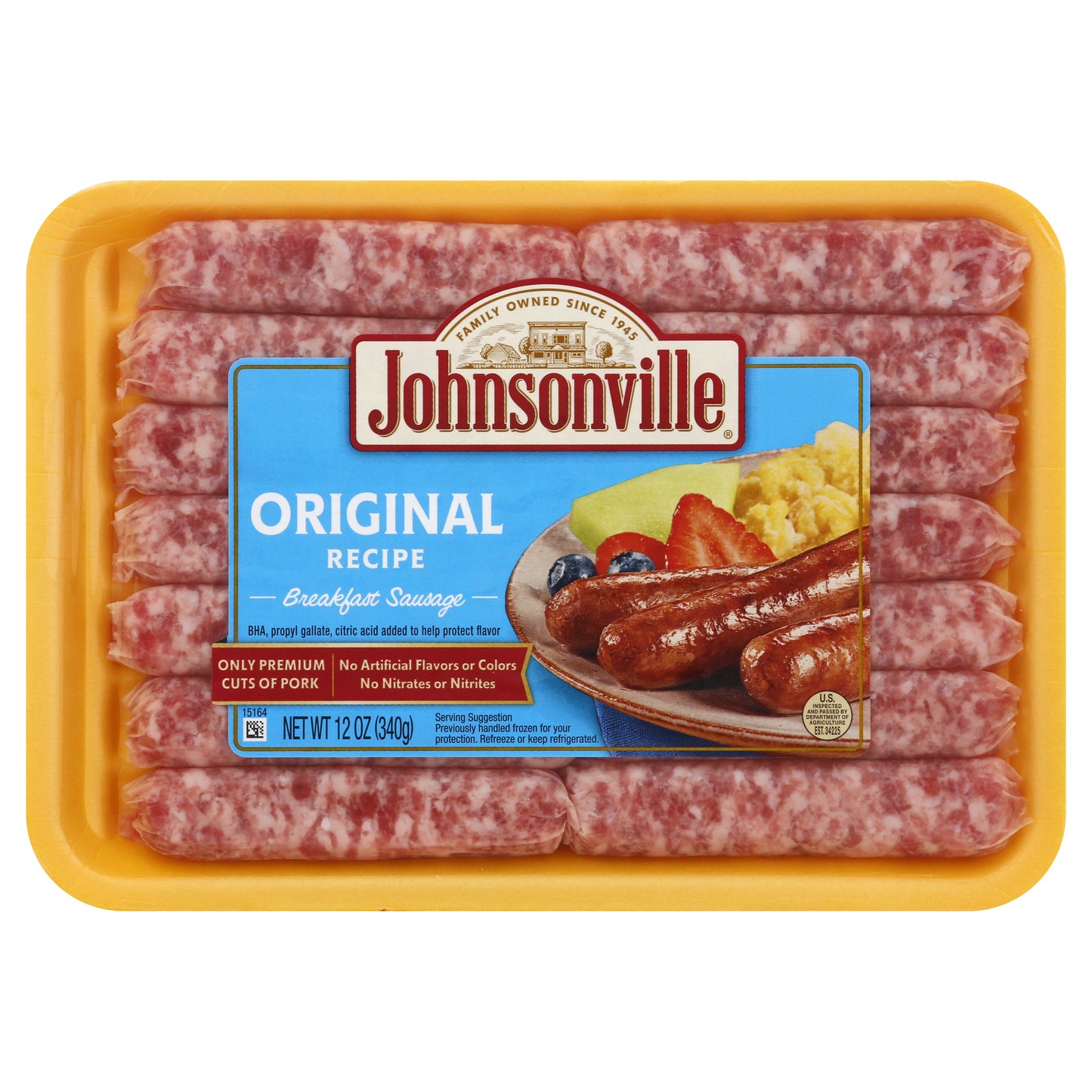 Johnsonville Breakfast Sausage 12 oz - Cylindrical shaped