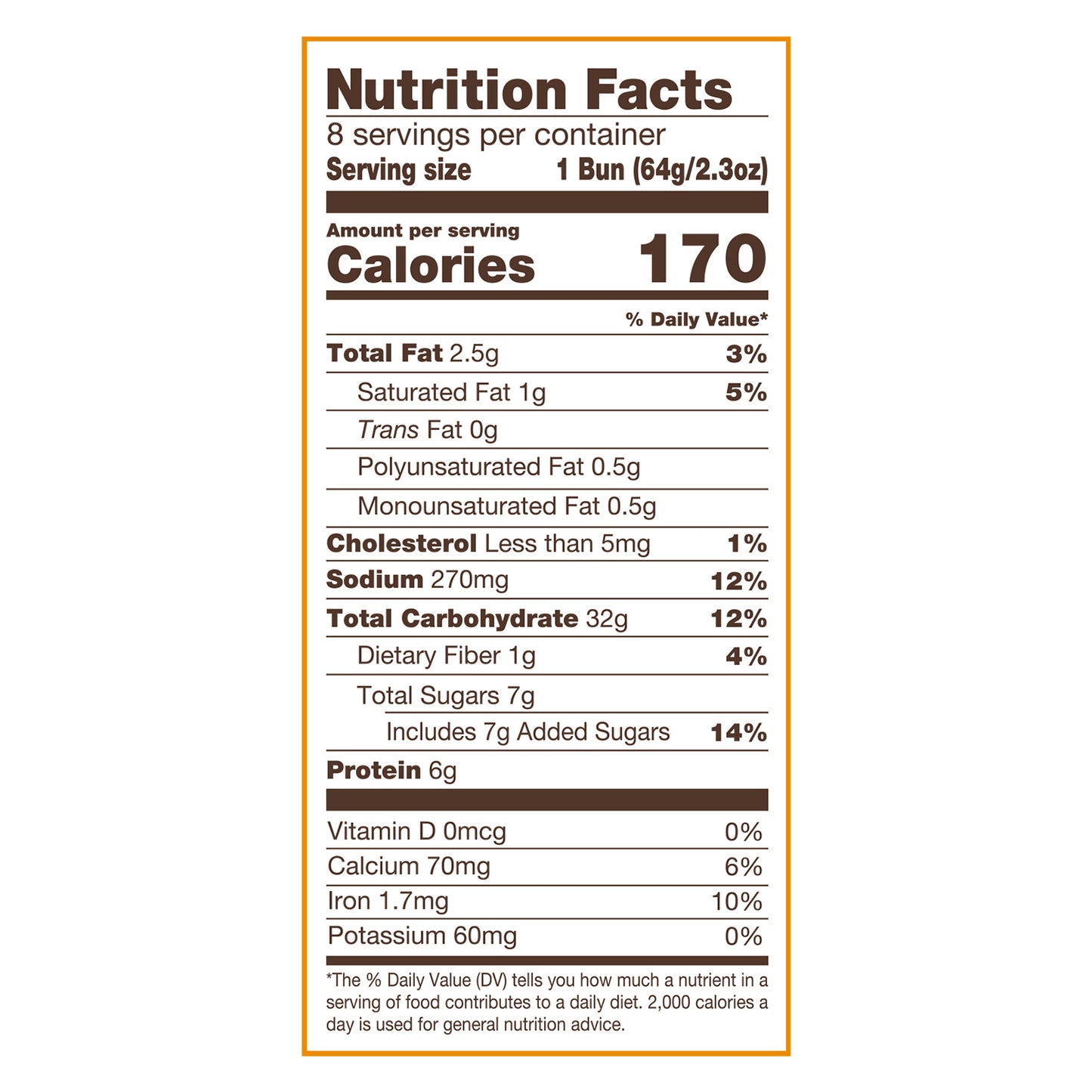 Nature's Own Perfectly Crafted Brioche Style Hamburger Buns 8 ea