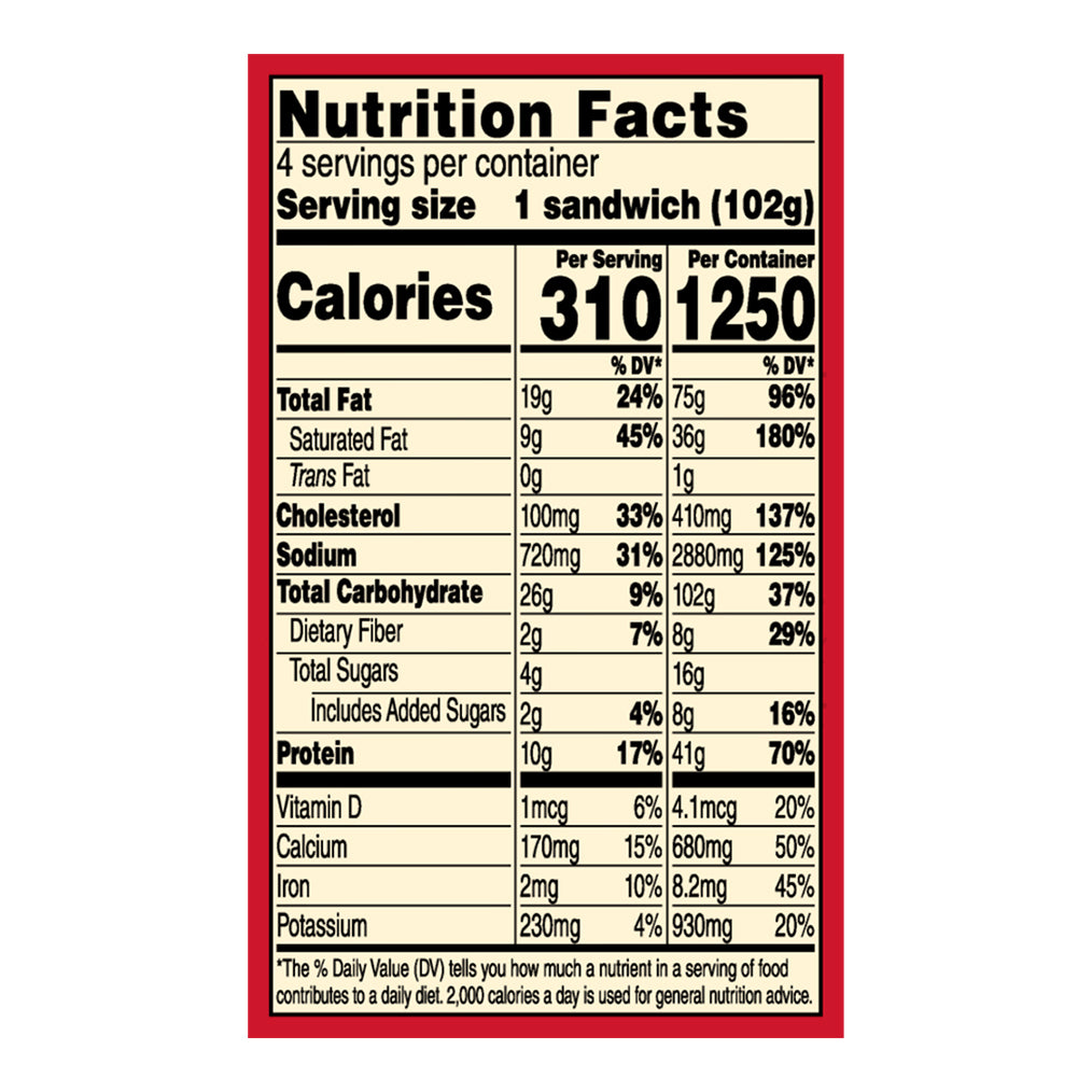 Jimmy Dean Biscuit Breakfast Sandwiches with Bacon, Egg, and Cheese, Frozen, 4 Count