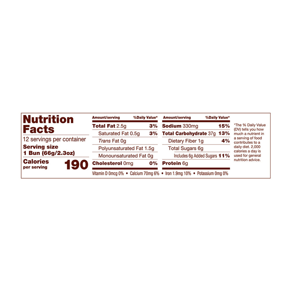 Aunt Hattie's Restaurant Hamburger Buns 28 oz