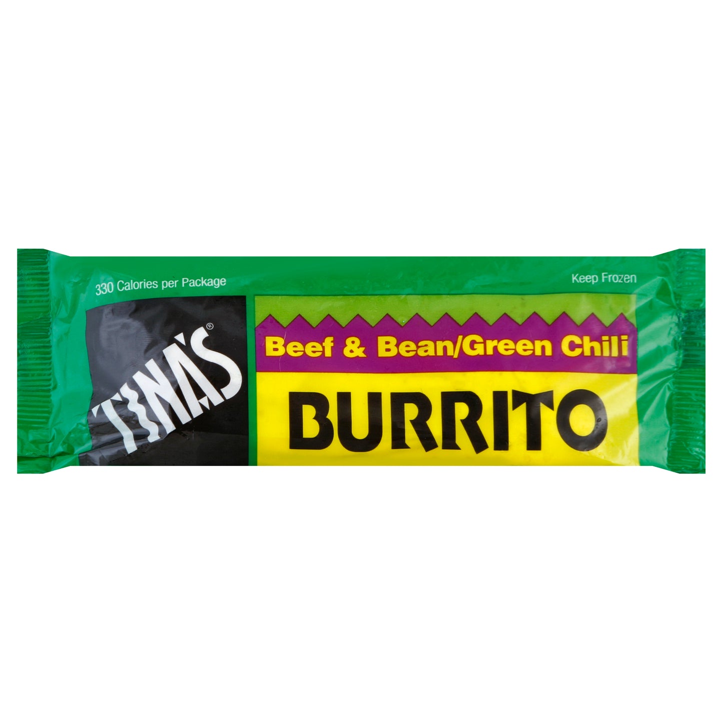 Tina's Burrito 4 oz - Beef & Bean/Green Chili