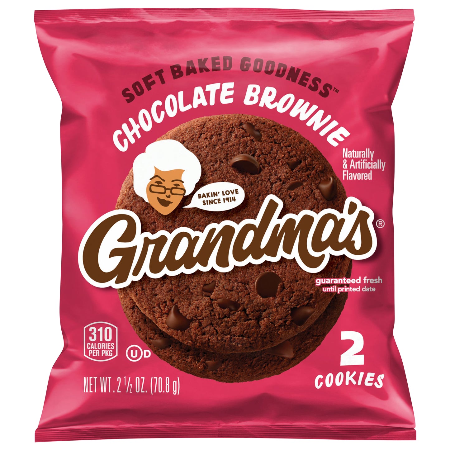 Grandma's Cookies Chocolate Brownie Naturally & Artificially Flavored 2 1/2 Oz