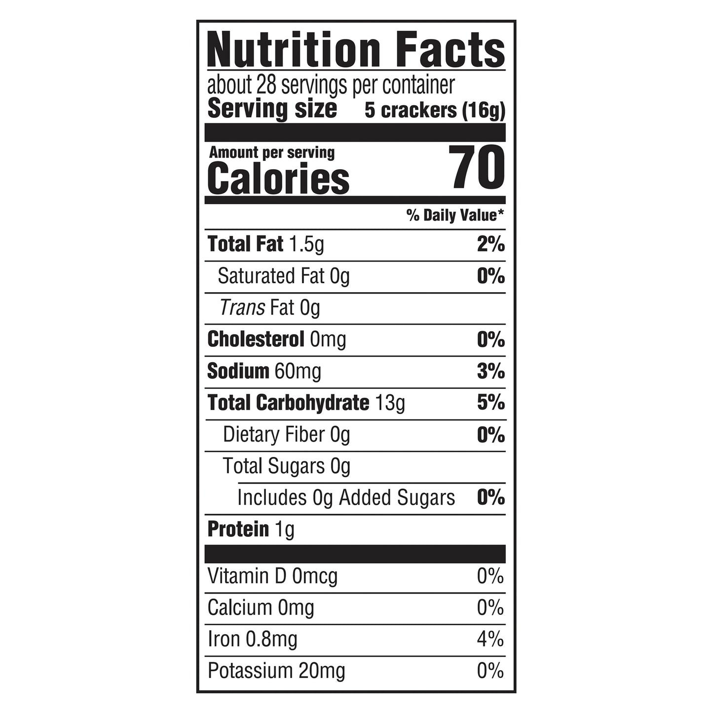 Nabisco Premium Unsalted Tops Saltine Crackers 1 lb