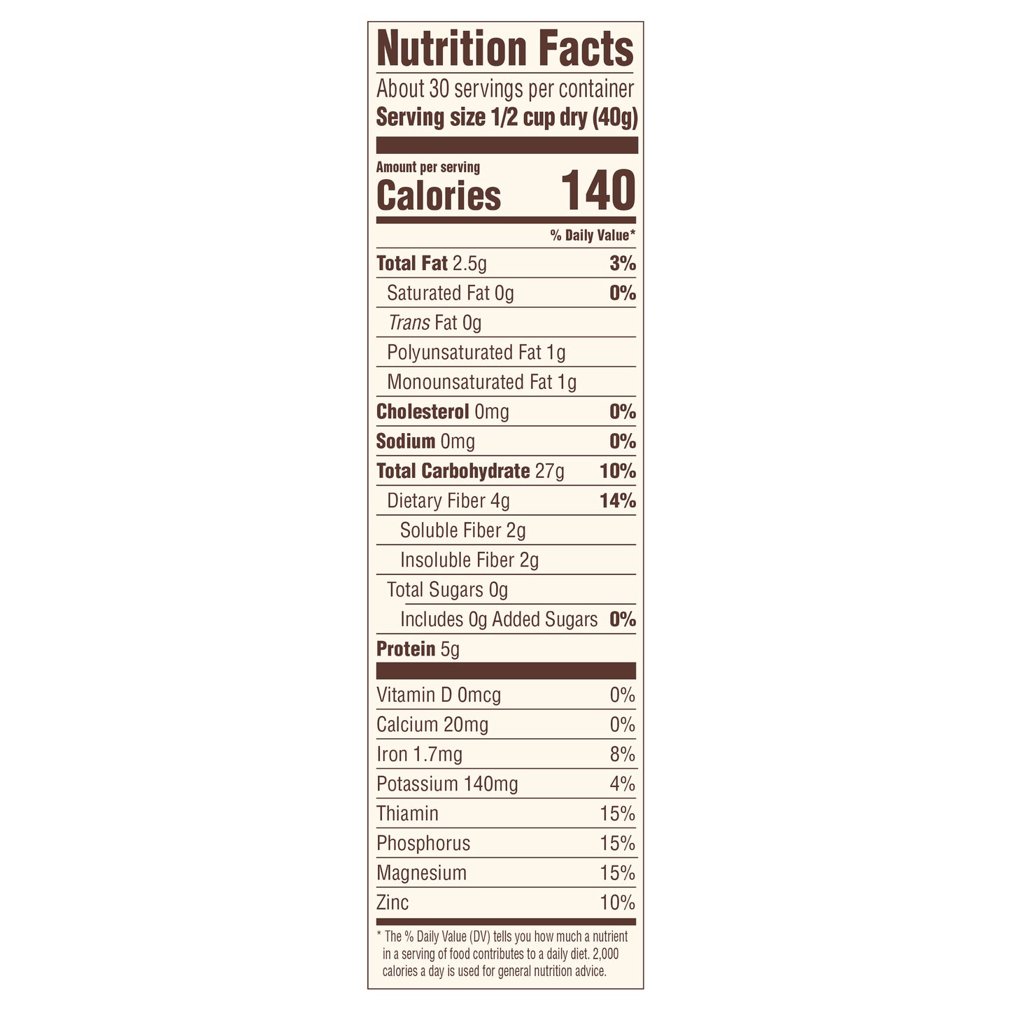 Mom's Best 100% Whole Grain Old Fashioned Oats 42 oz