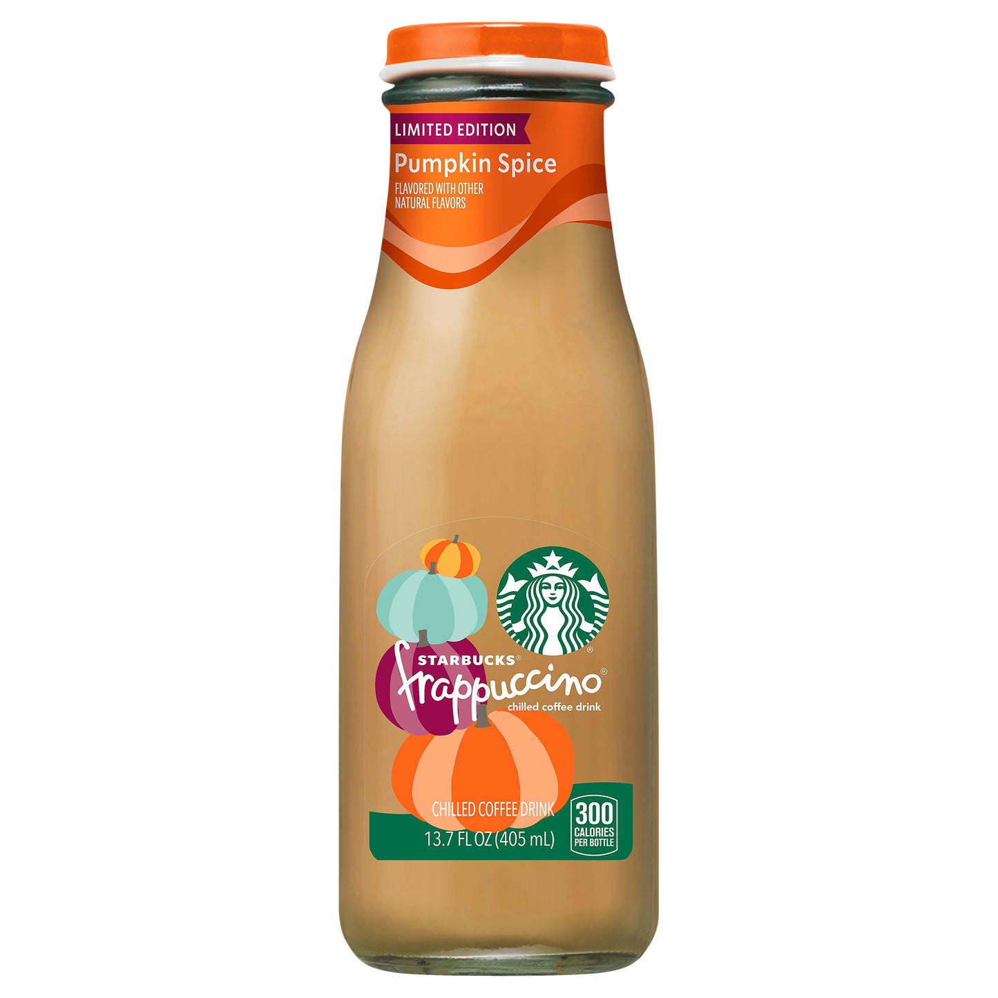 Starbucks Frappuccino Chilled Coffee Drink Pumpkin Spice 13.7 Fl Oz