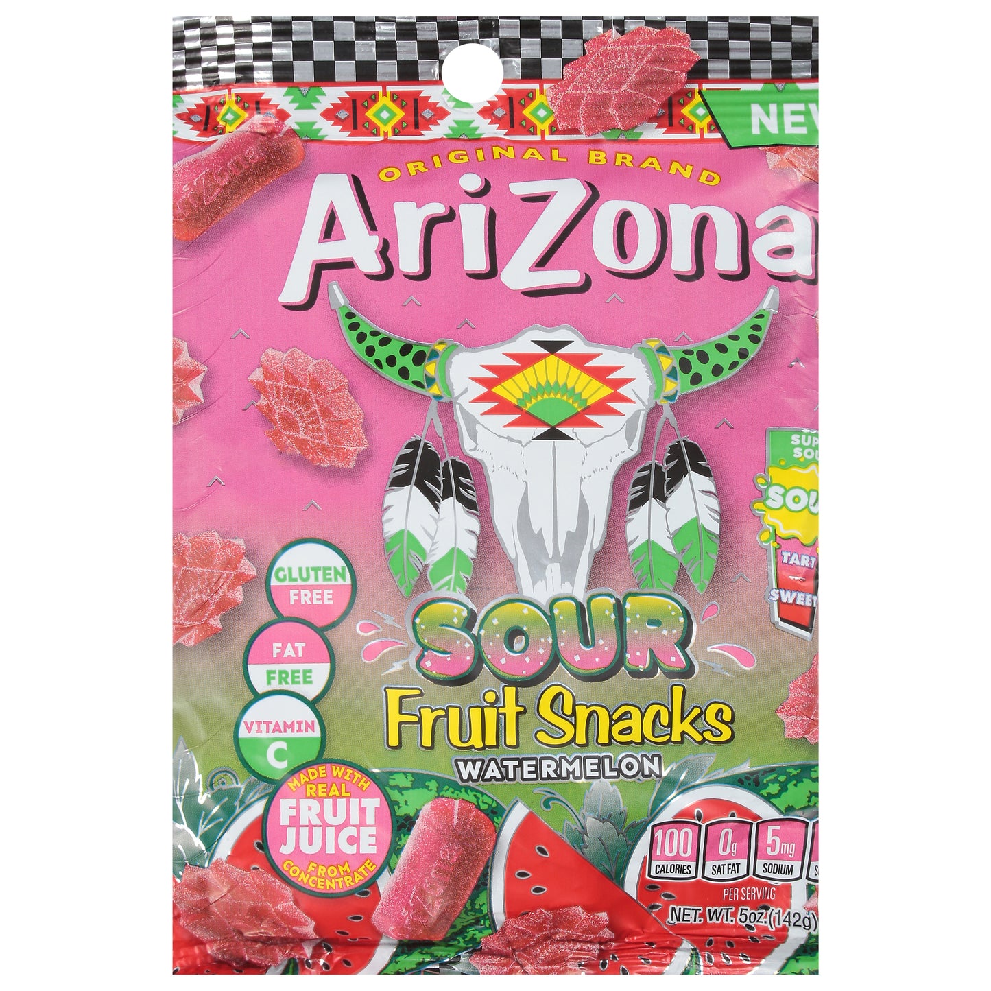 AriZona Sour Watermelon Fruit Snacks 5 oz
