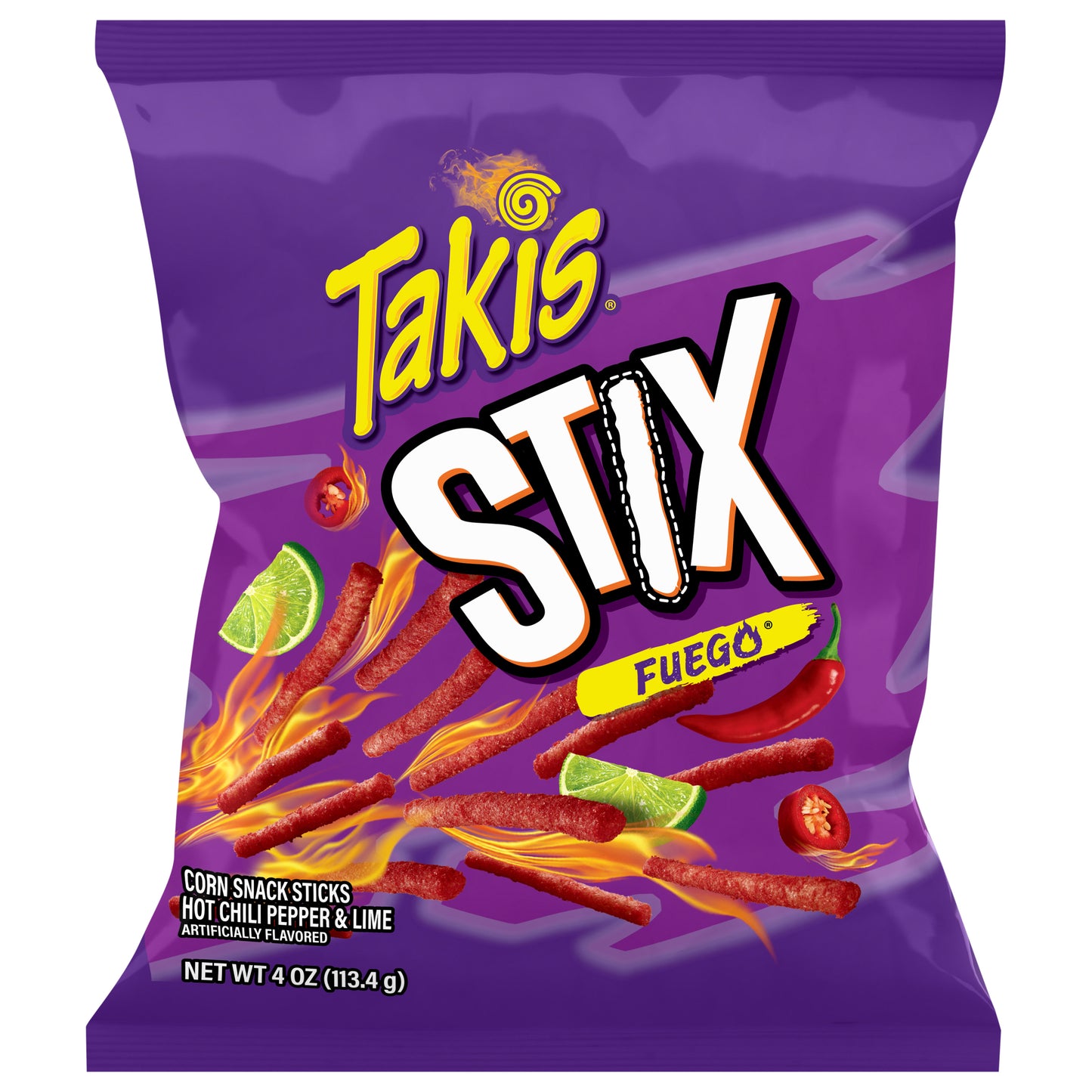 Takis Stix Fuego Corn Snack Sticks 4 oz