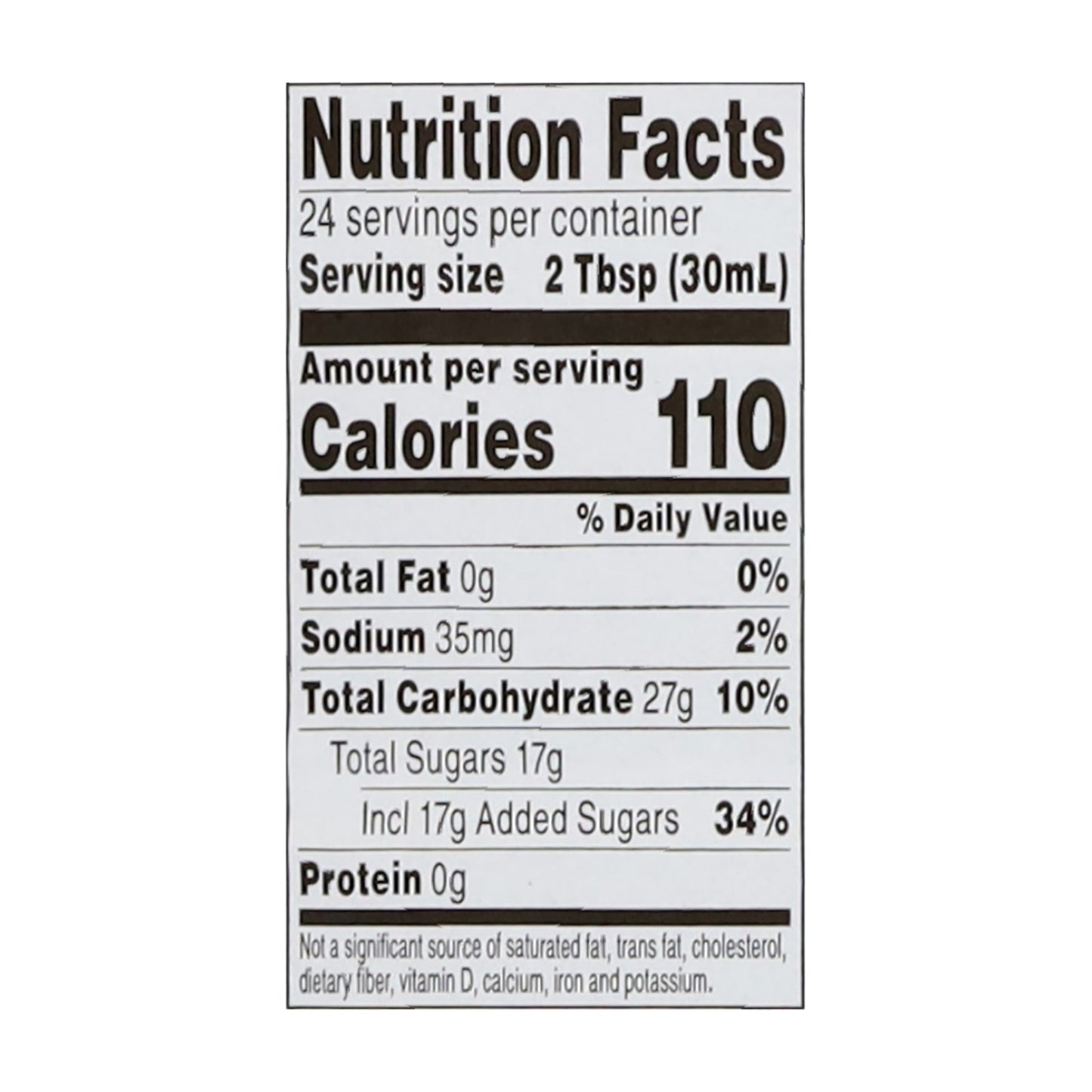 Food Club Original Syrup 24 fl oz