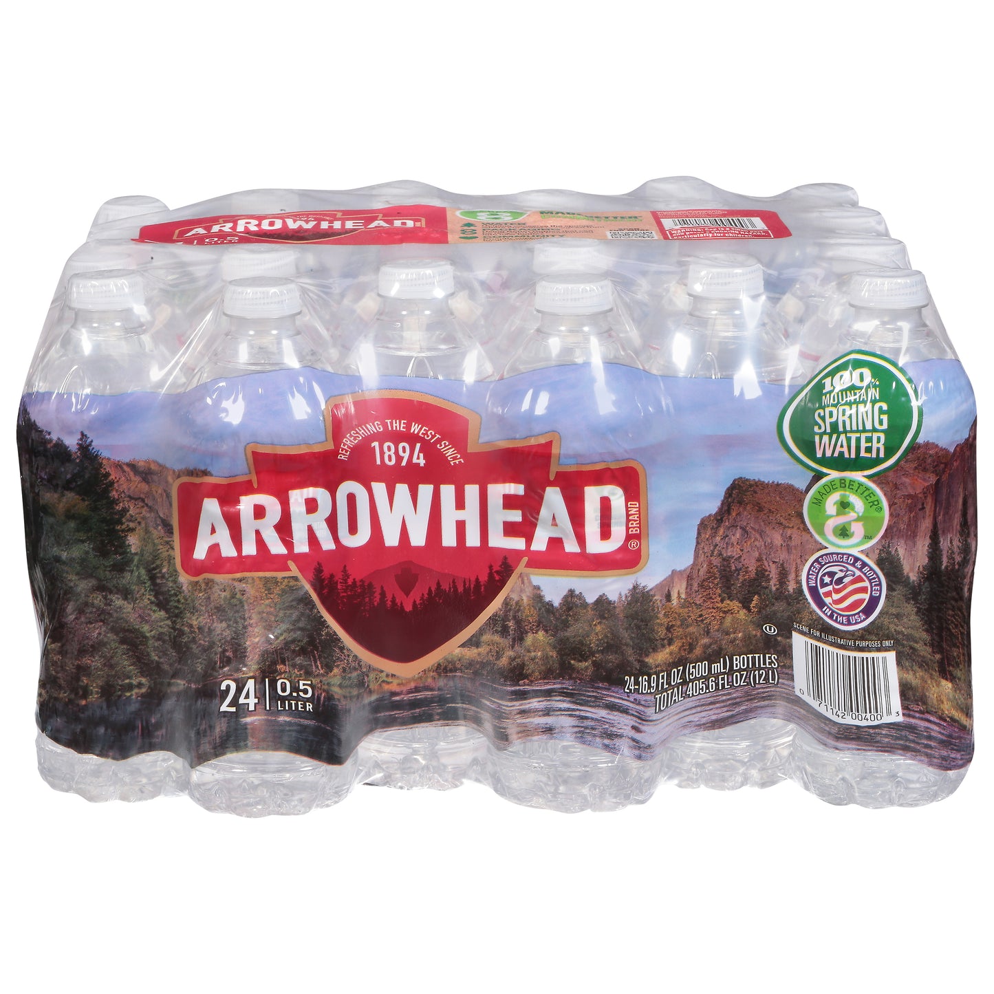 Arrowhead 100% Mountain Spring Water 24 - 16.9 fl oz Bottles