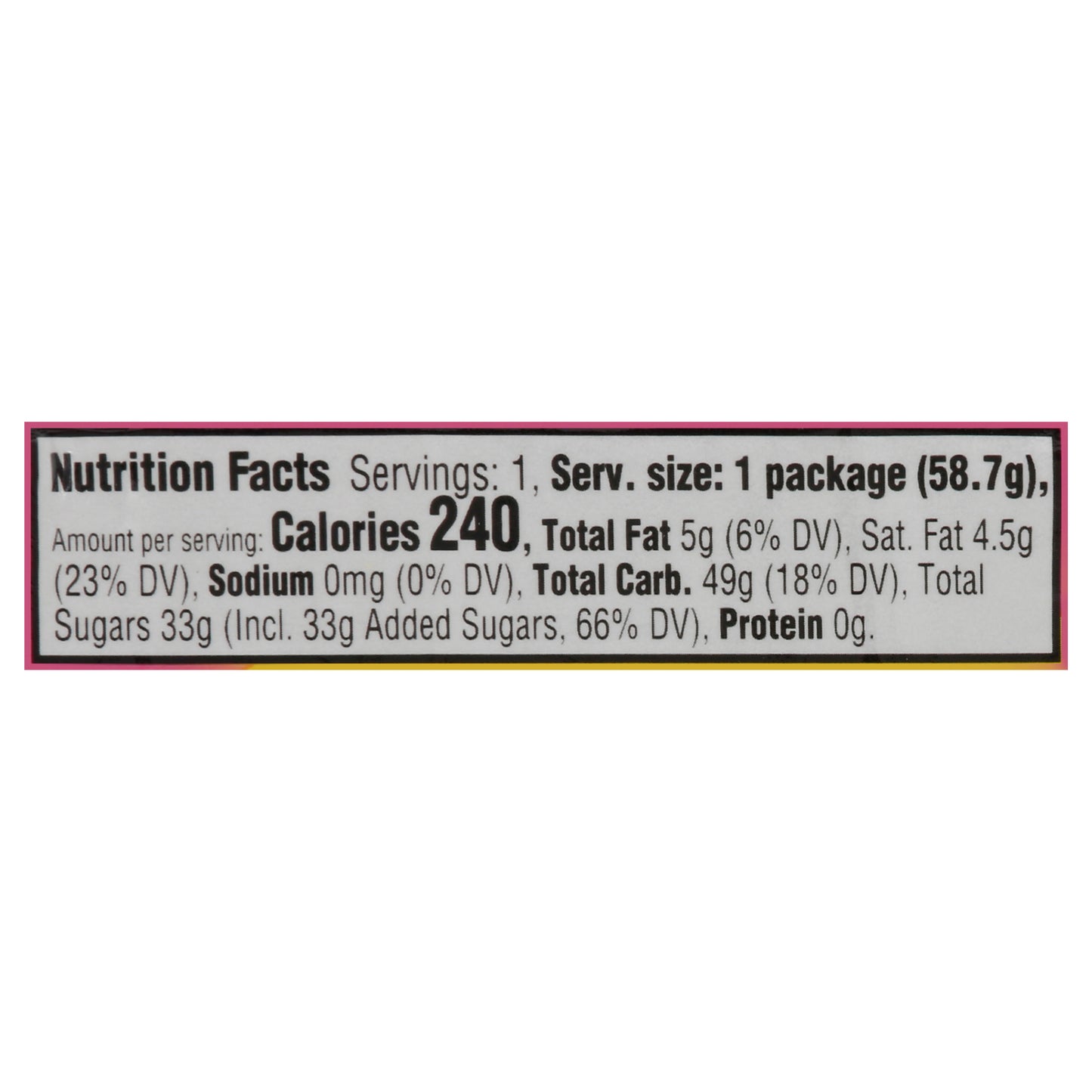 Starburst Favereds Fruit Chews 2.07 oz Wrapper