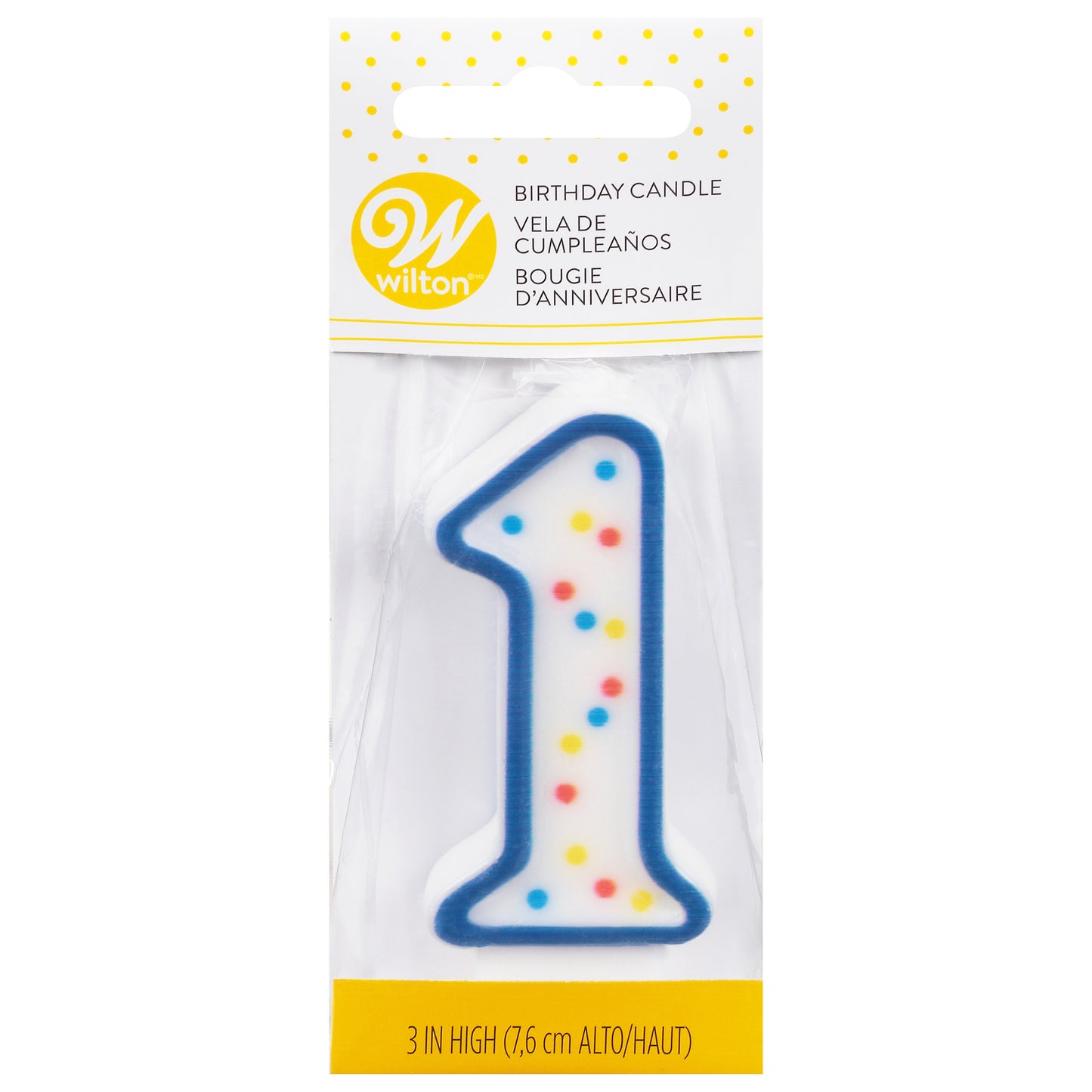 Wilton 3 Inch 1 Birthday Candle 1 ea