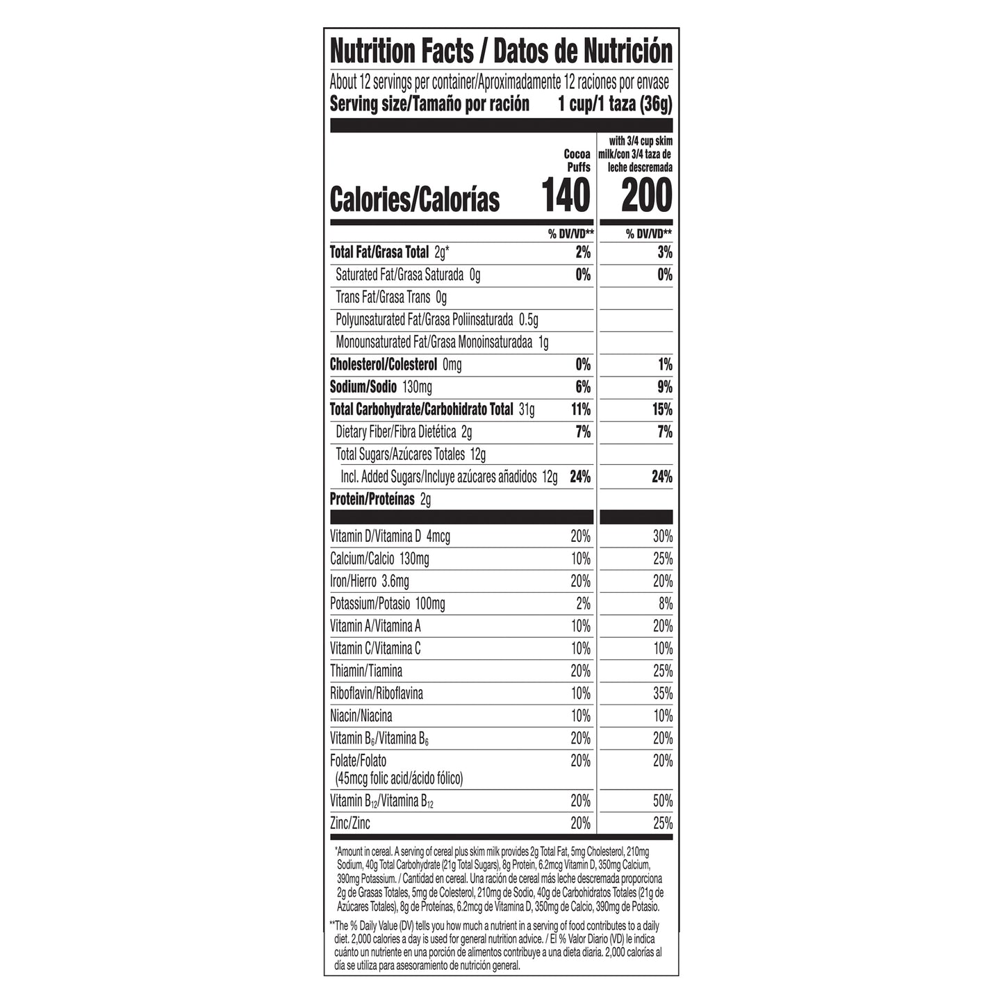 Cocoa Puffs, Chocolate Breakfast Cereal with Whole Grains, 15.2 oz