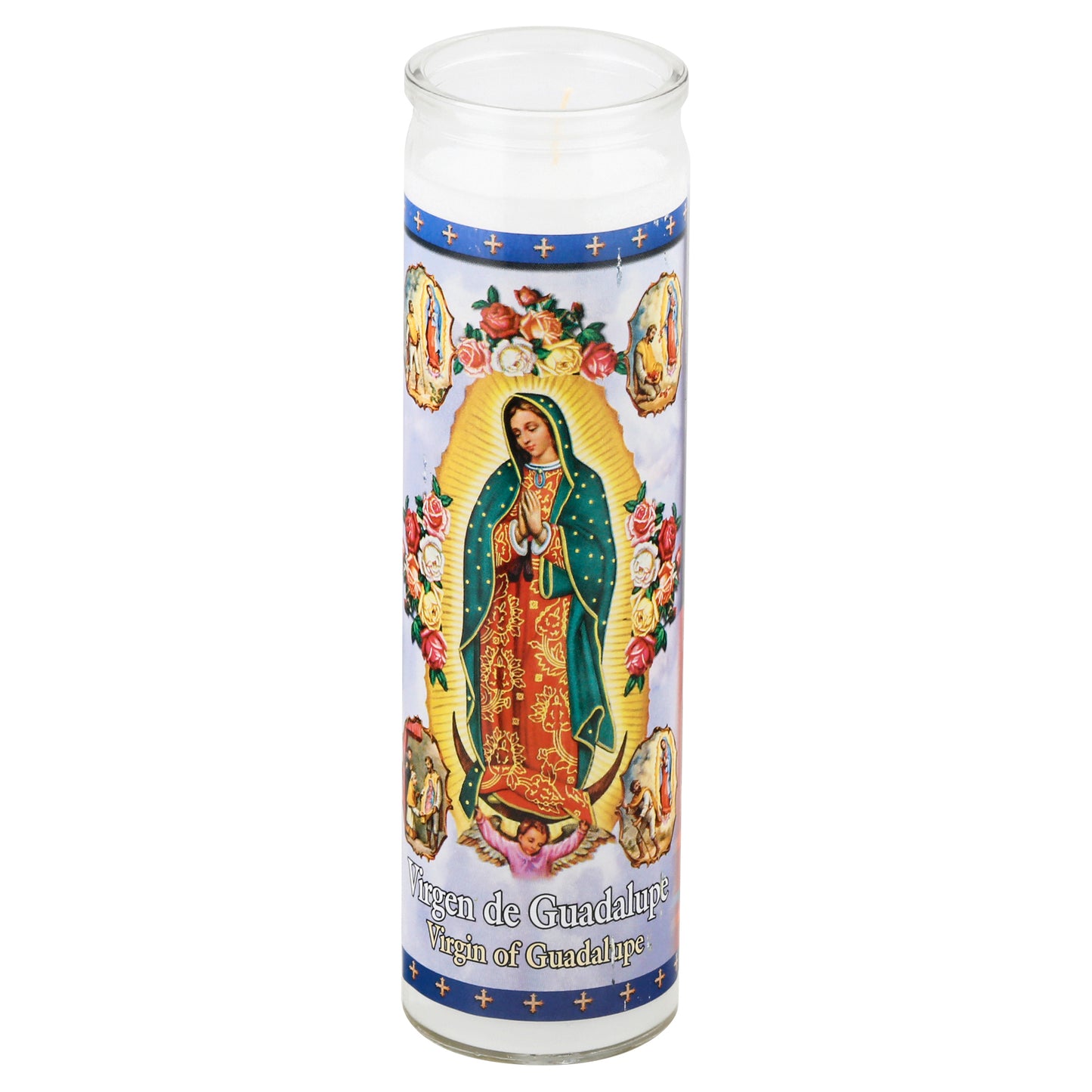 St Jude Candle Virgin of Guadalupe 8 Inch Candle 1 ea