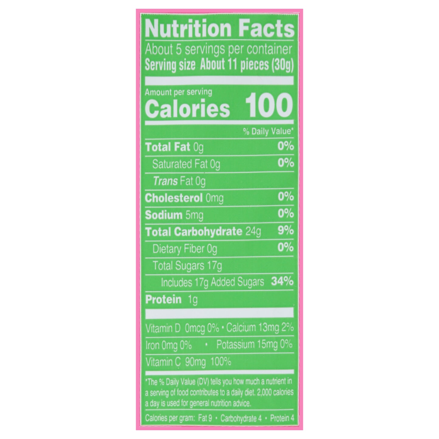 AriZona Sour Watermelon Fruit Snacks 5 oz
