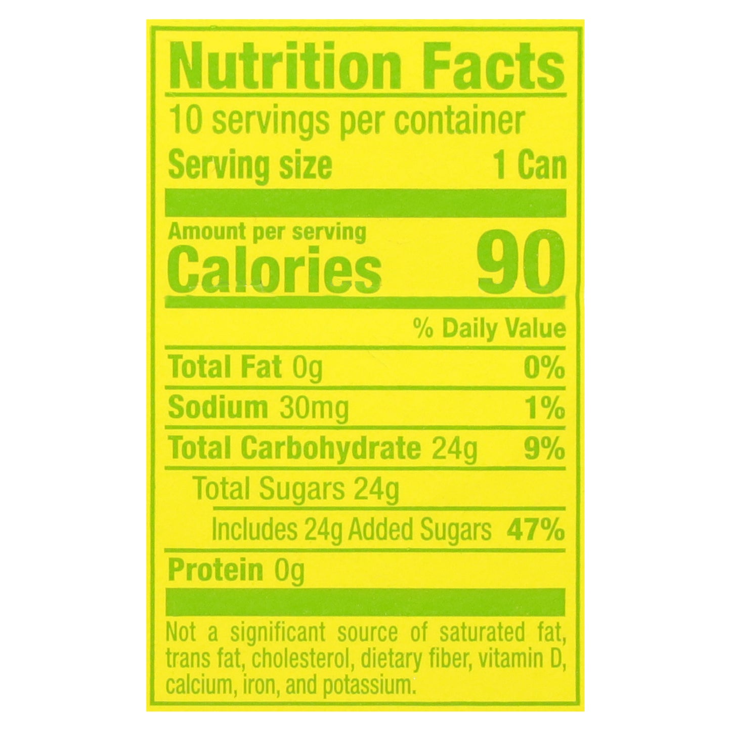 Squirt Caffeine Free Grapefruit Soda Mini 10 - 7.5 fl oz Cans