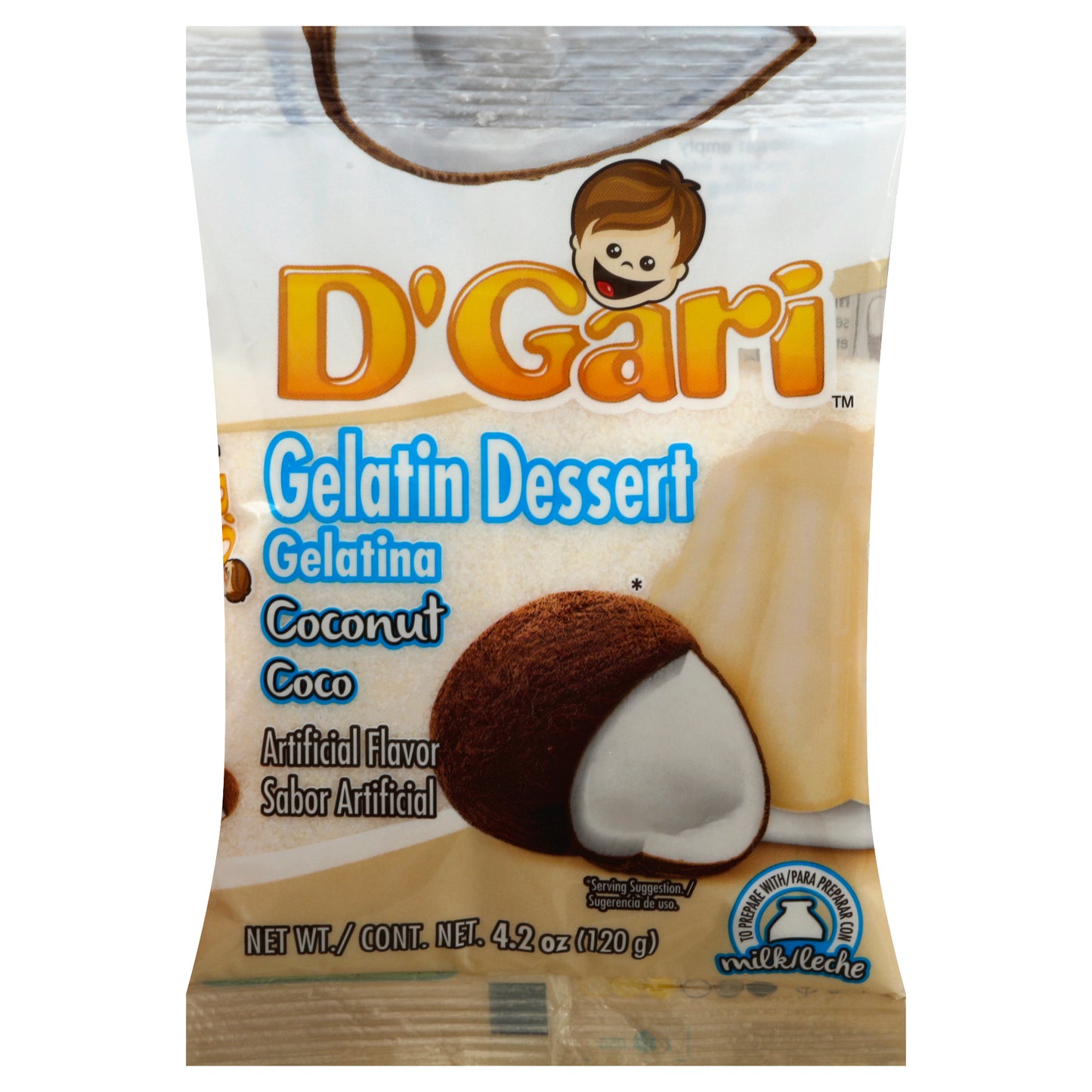 D'Gari Gelatin Dessert 4.2 oz - Coconut