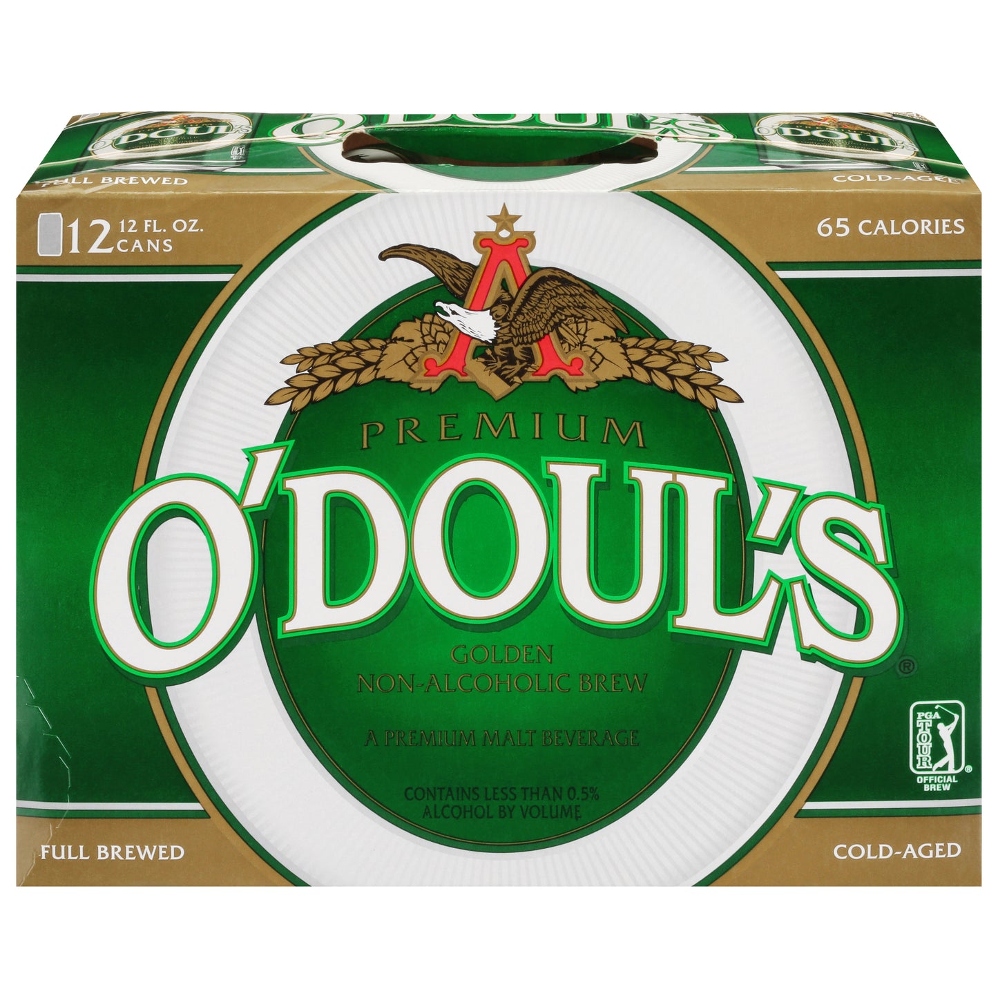 O'Doul's Premium Non-Alcoholic Brew Golden Malt Beverage 12 - 12 fl oz Cans