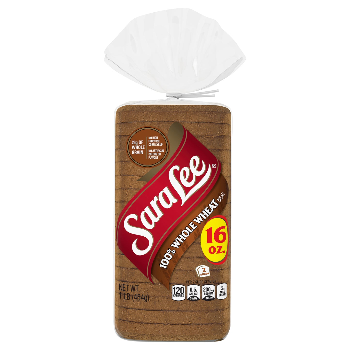 Sara Lee Classic 100% Whole Wheat Bread 16 Oz