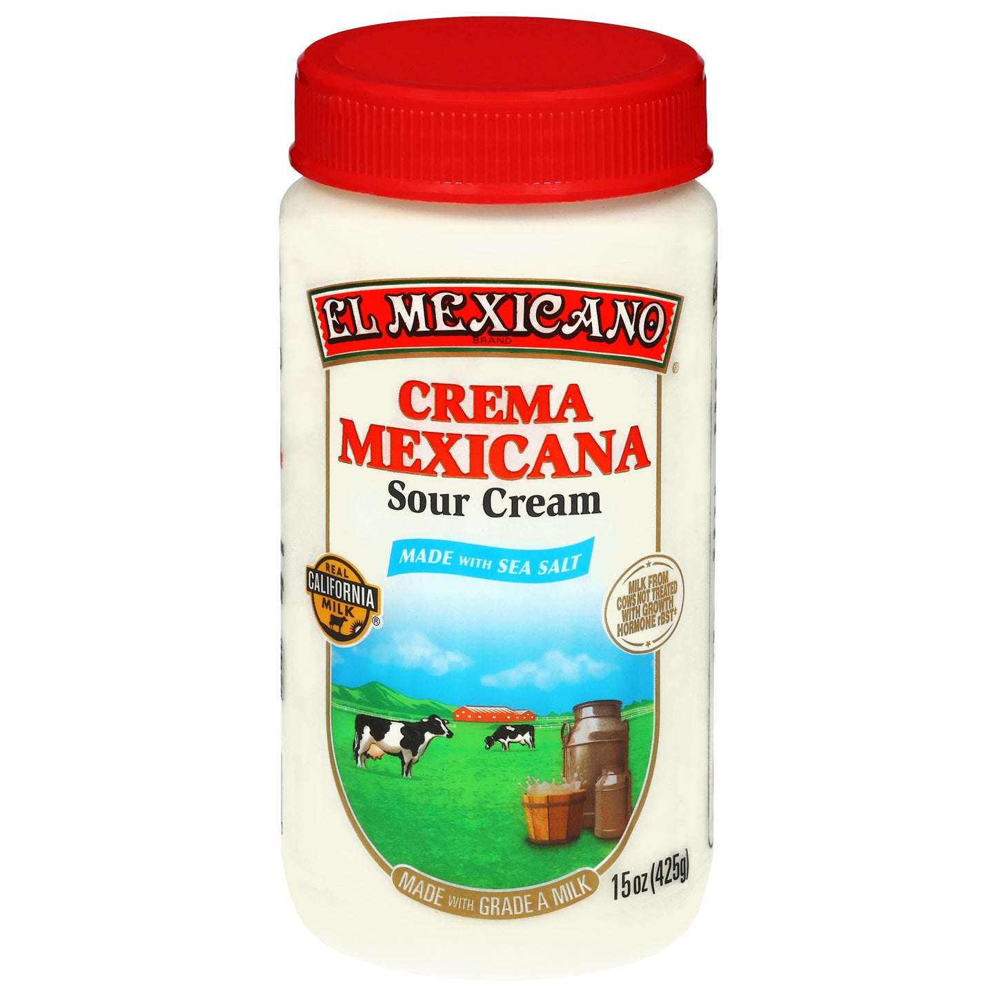 El Mexicano Mexican Style Original Sour Cream 15 oz