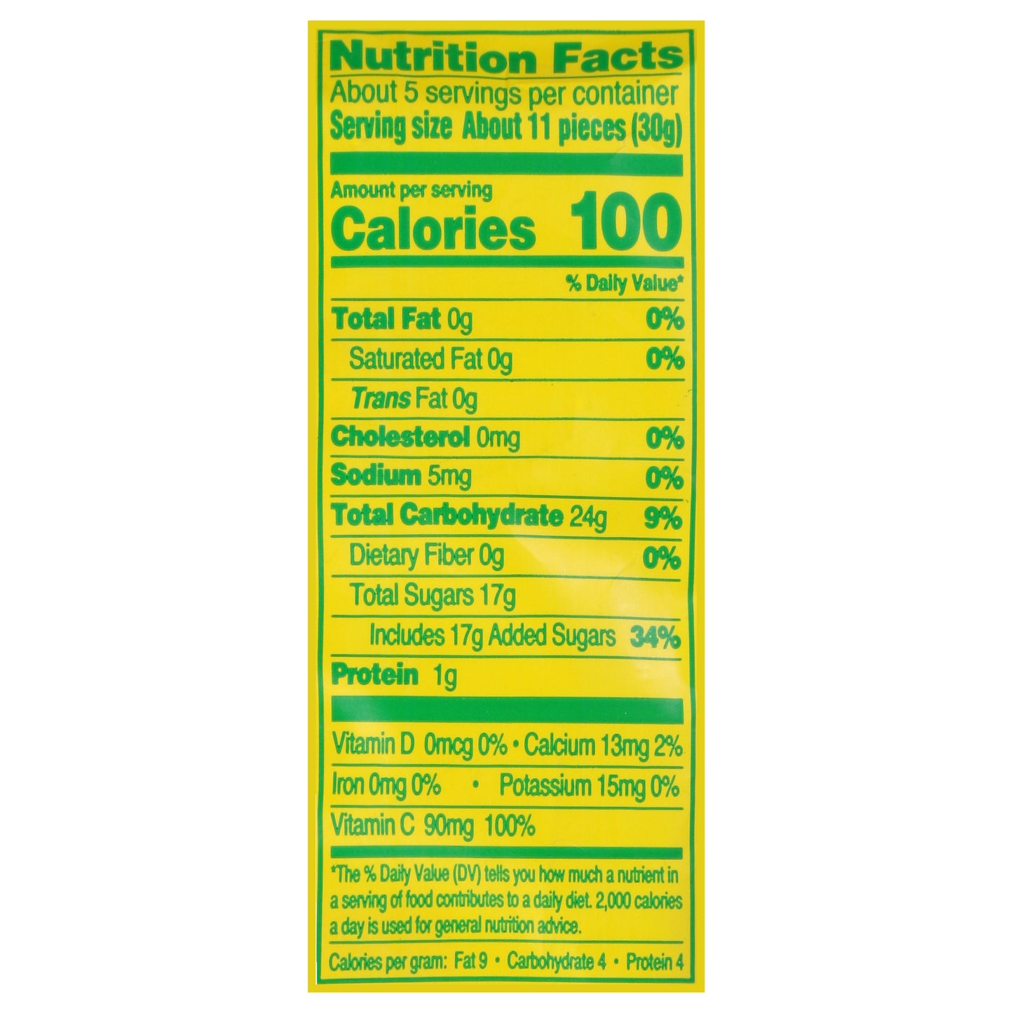 AriZona Sour Mixed Lemonade Fruit Snacks 5 oz