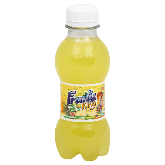 Fruity King Mini Soda 5.75 oz - Pineapple